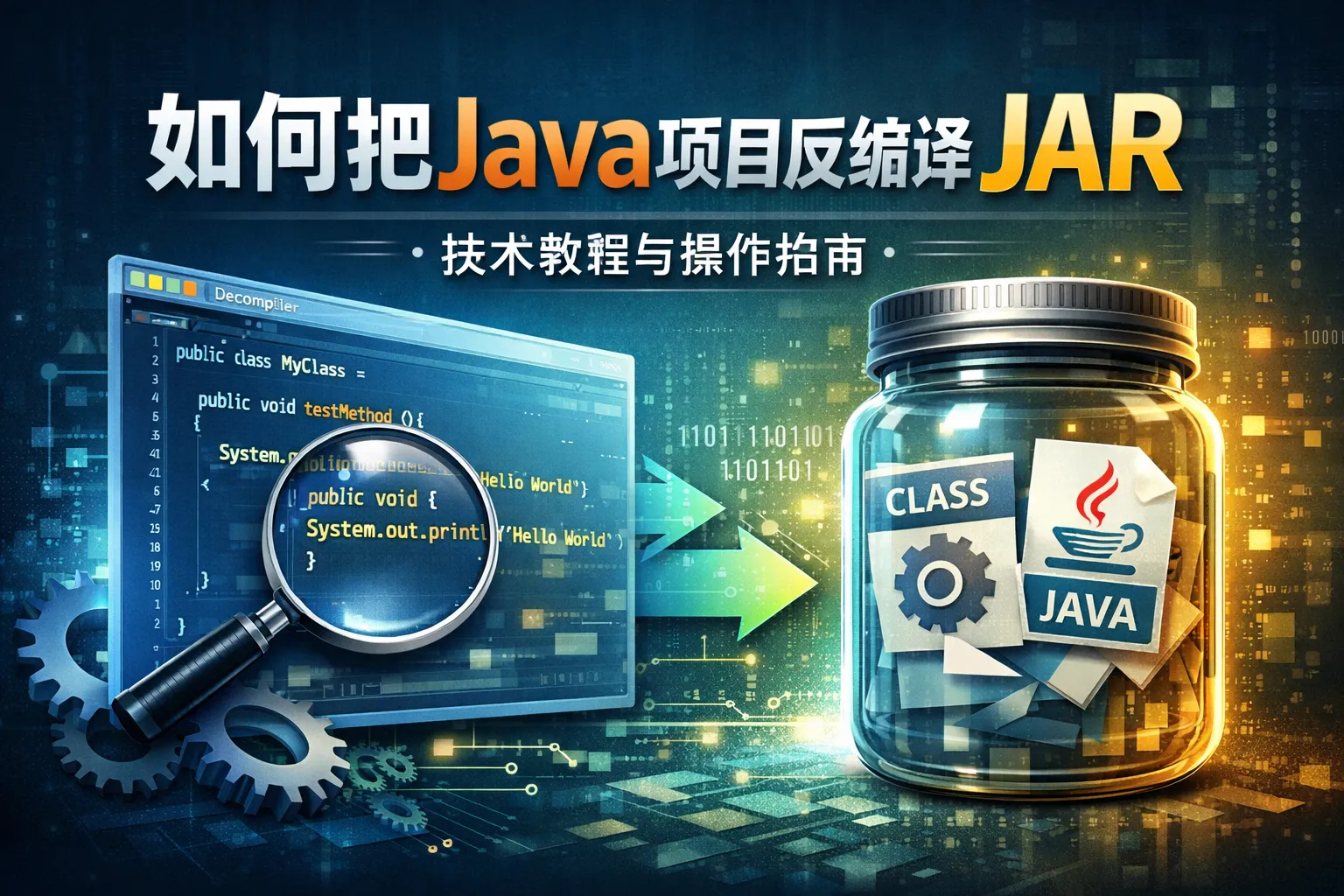 如何把java项目反编译成jar