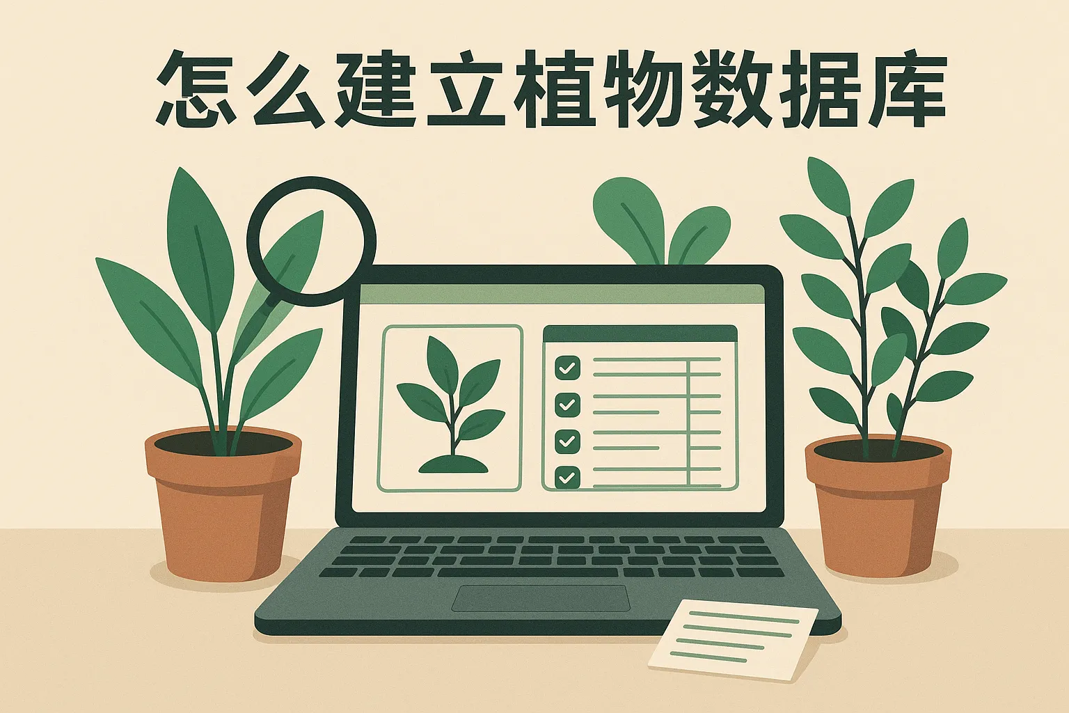 怎么建立植物数据库库