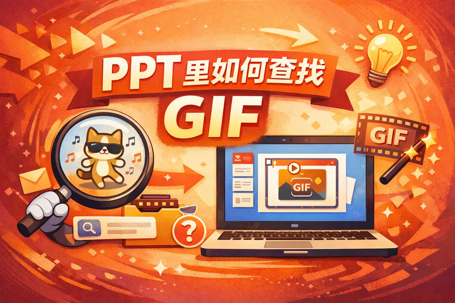 ppt里如何查gif