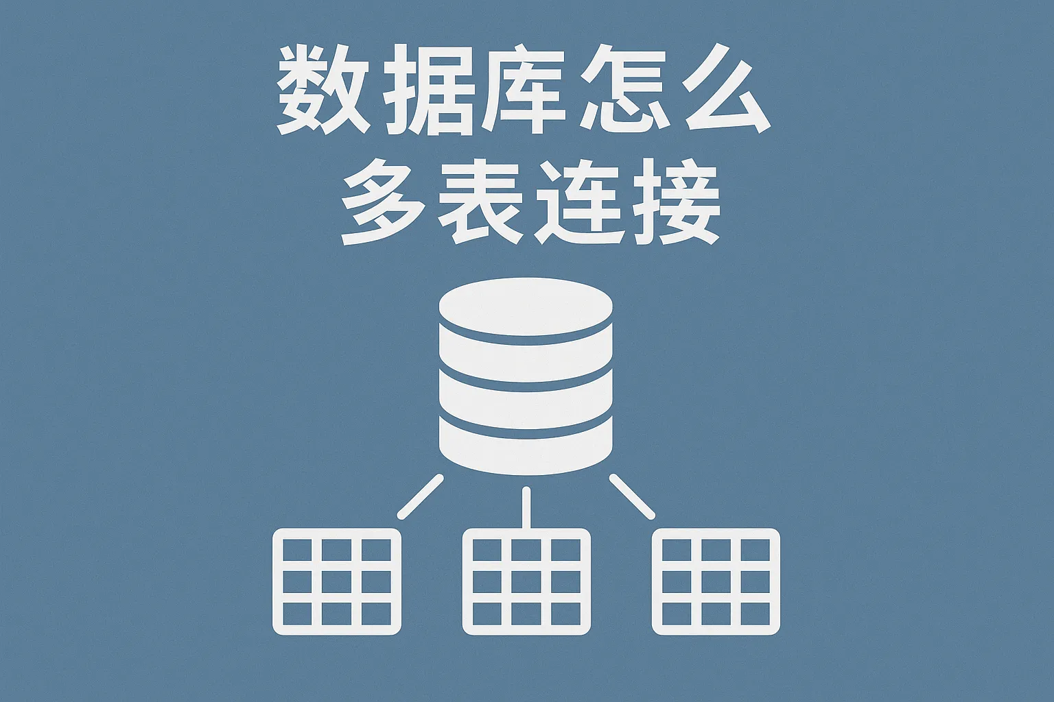 数据库怎么多表连接