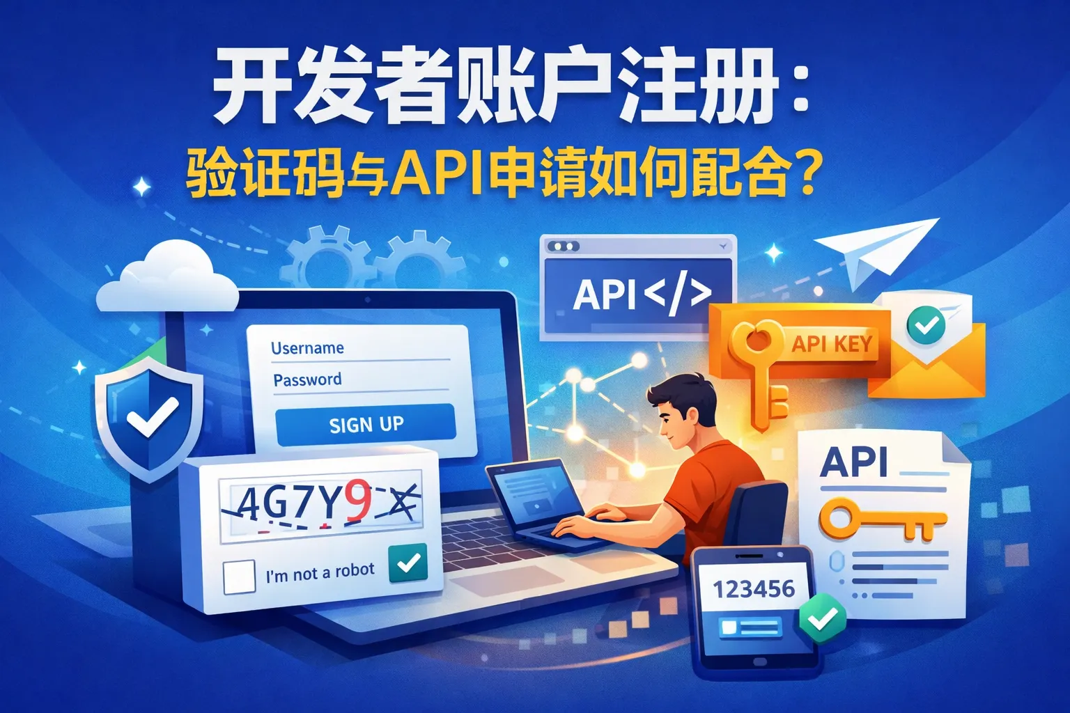 开发者平台注册:验证码与API申请如何配合?
