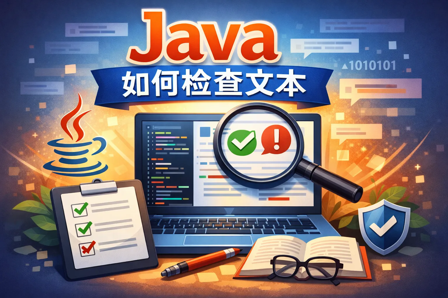 java如何检查文本