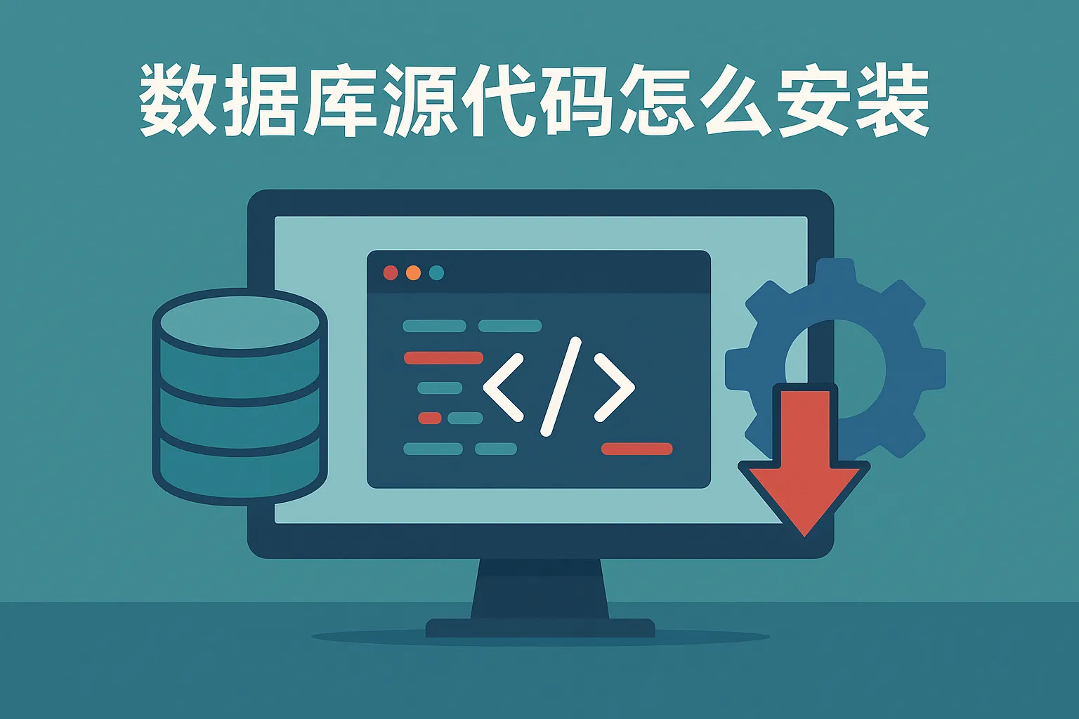 数据库源代码怎么安装