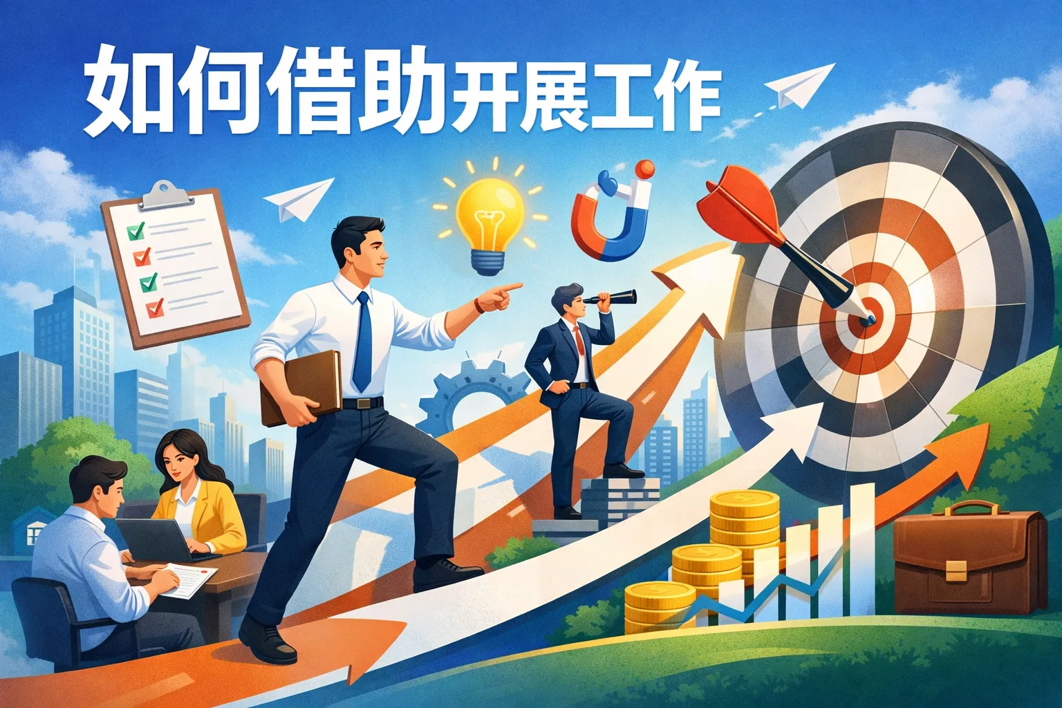 如何借助开展工作