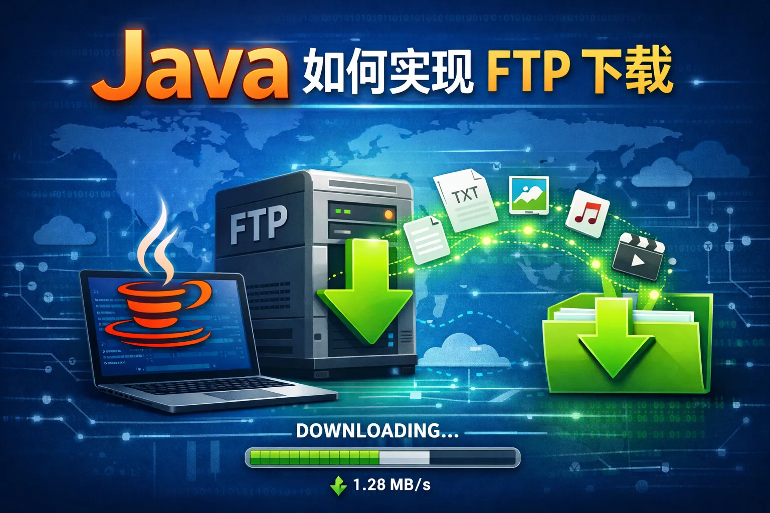 java如何实现ftp下载