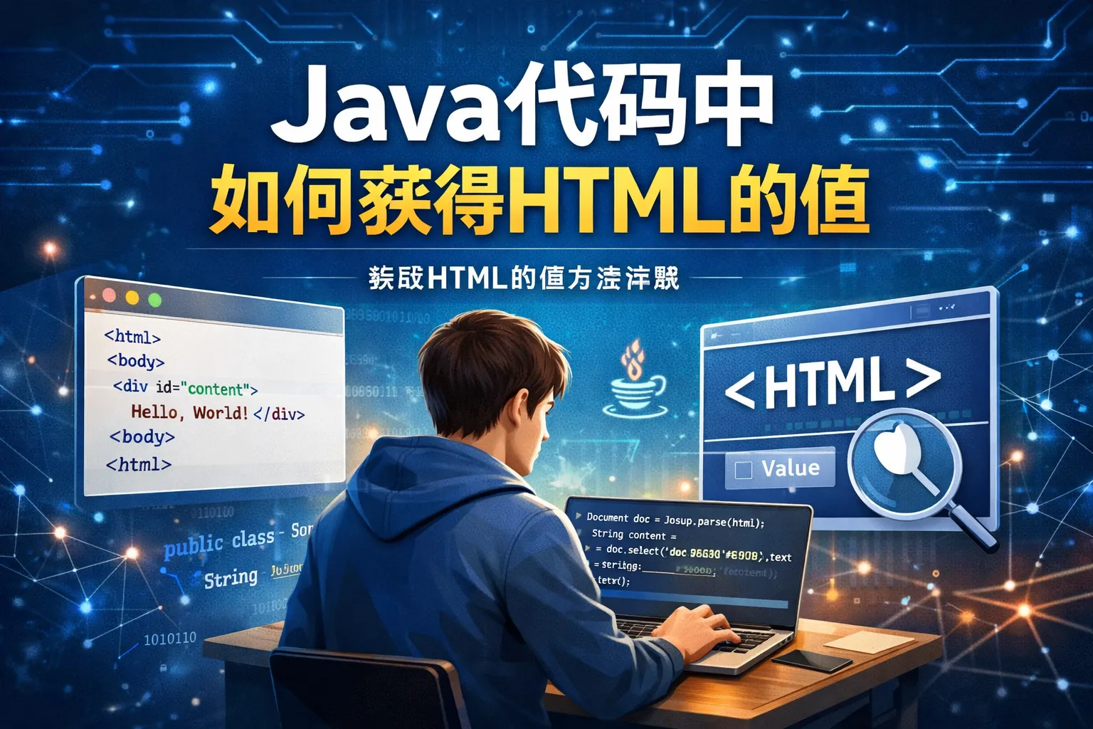 java代码中如何获得html的值