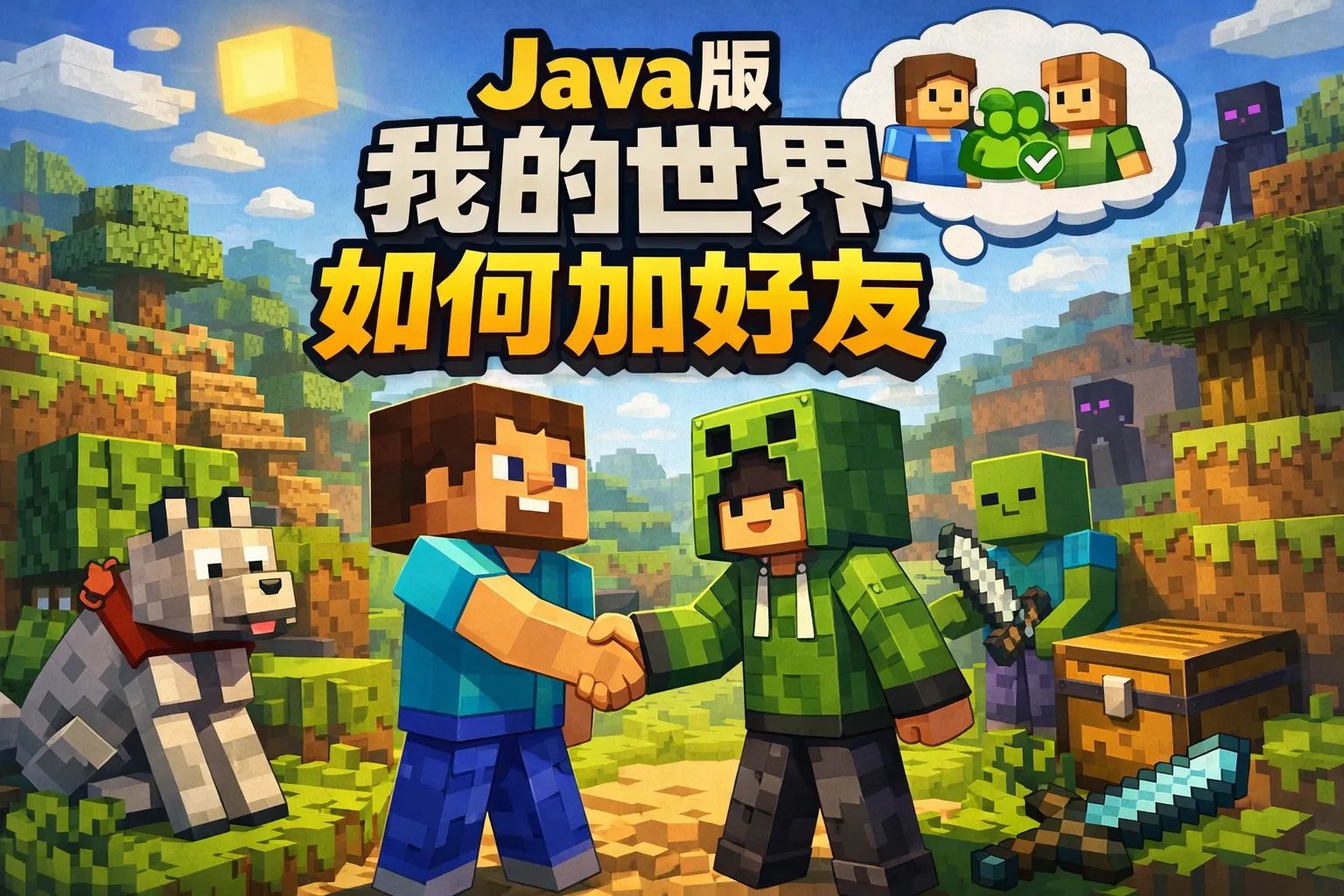 java版我的世界如何加好友