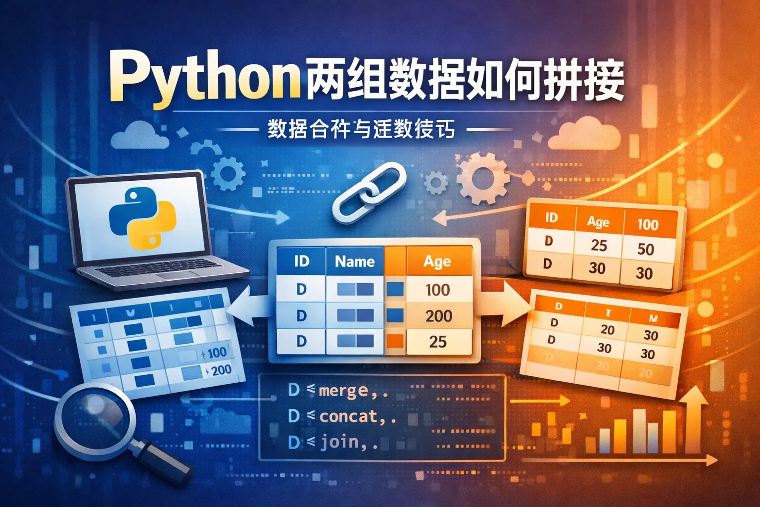 python两组数据如何拼接