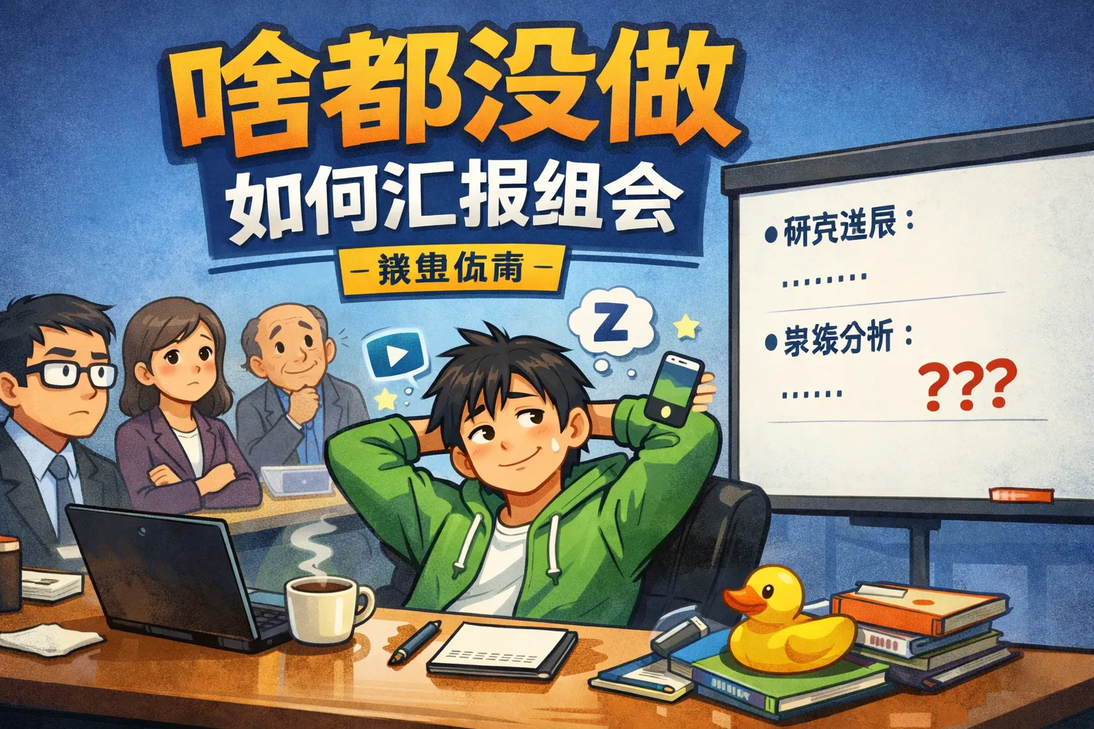 啥都没做如何汇报组会