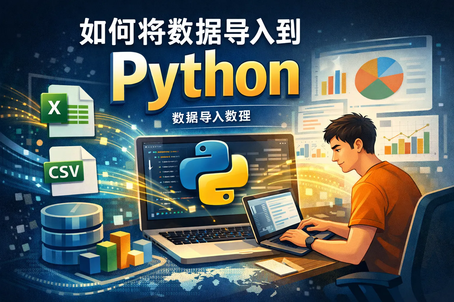 如何将数据导入到python