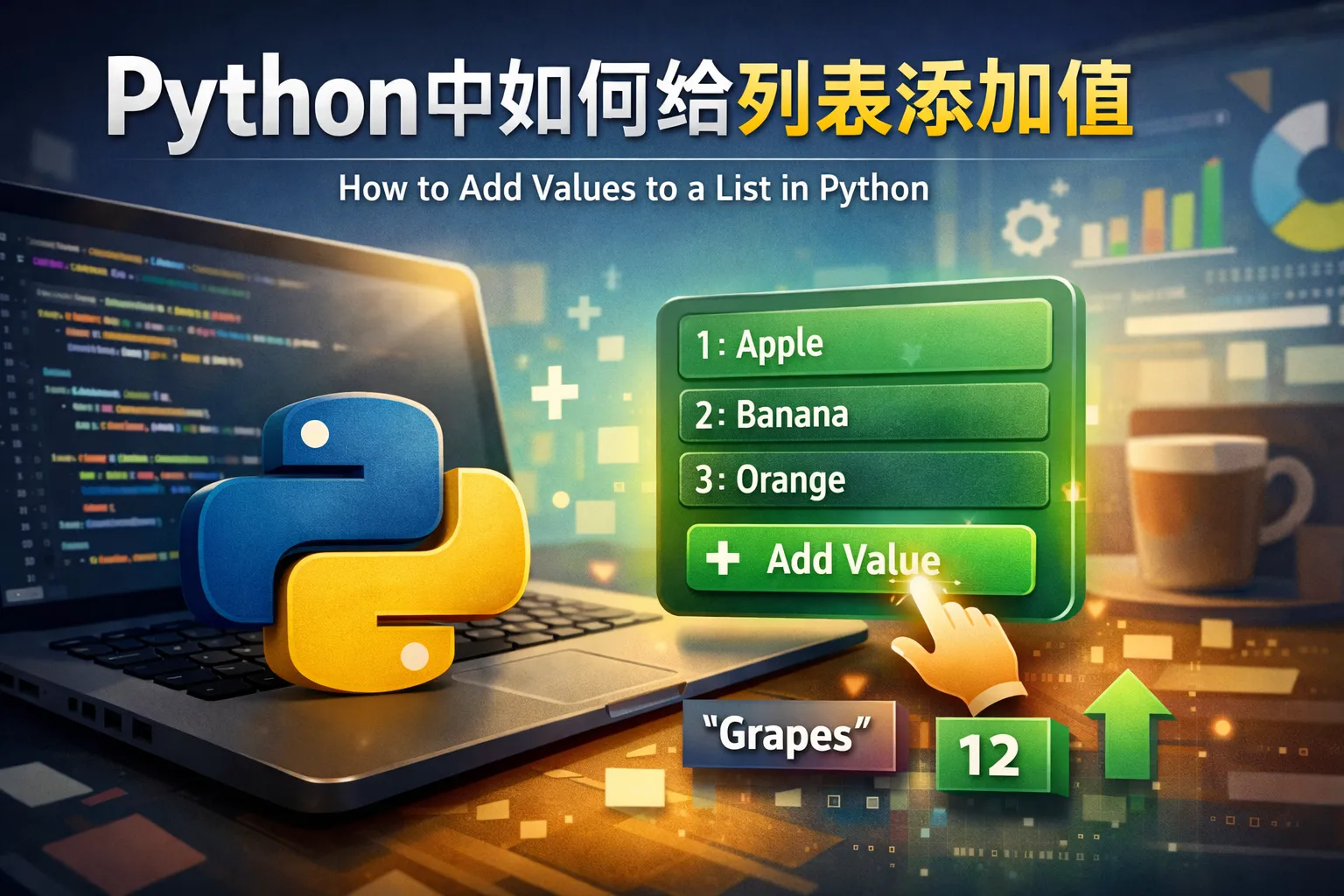 python中如何给列表添加值