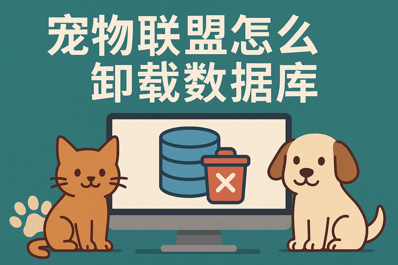 宠物联盟怎么卸载数据库