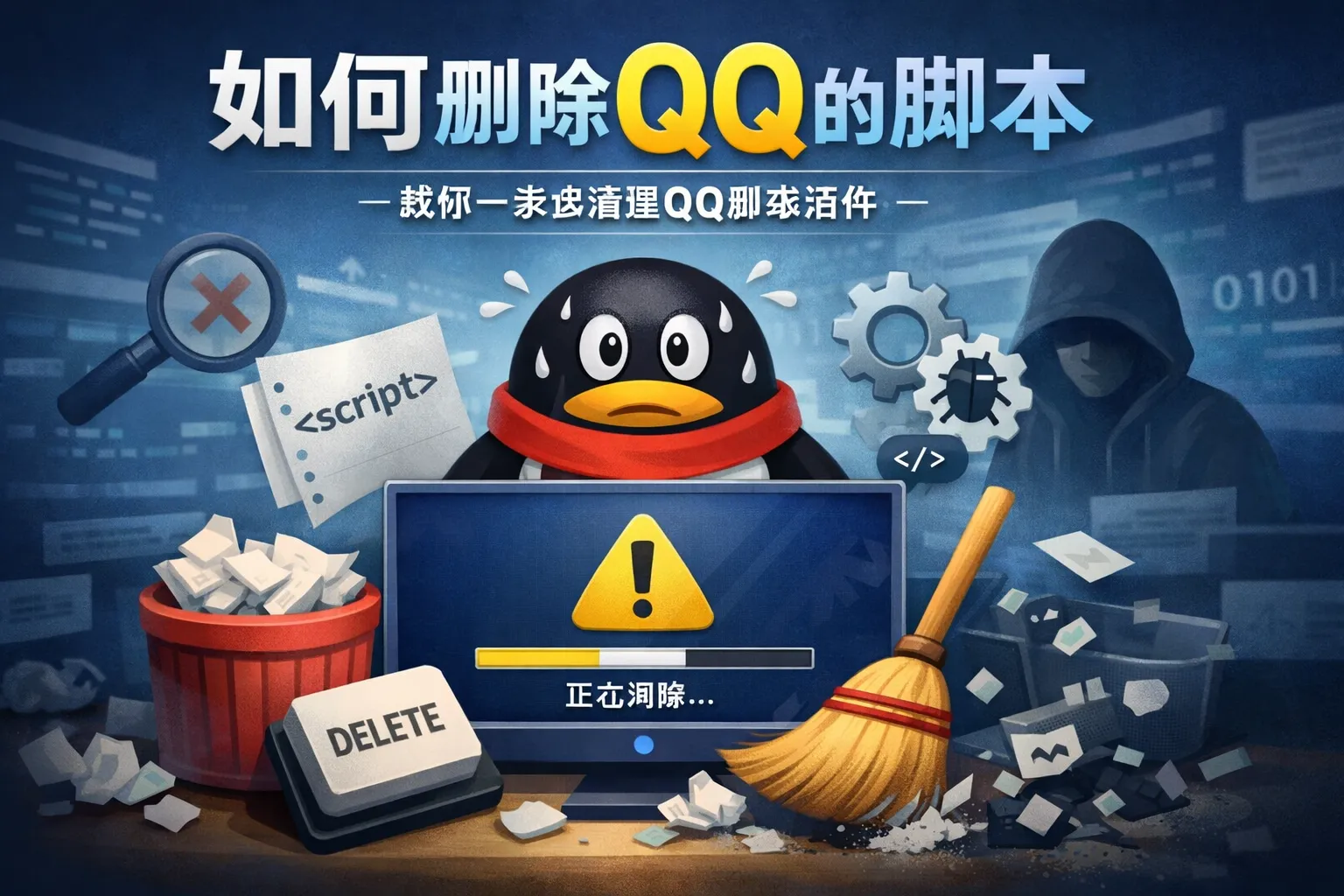 如何删除qq的脚本