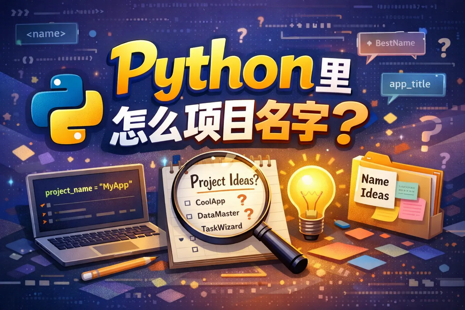 python里怎么项目名字