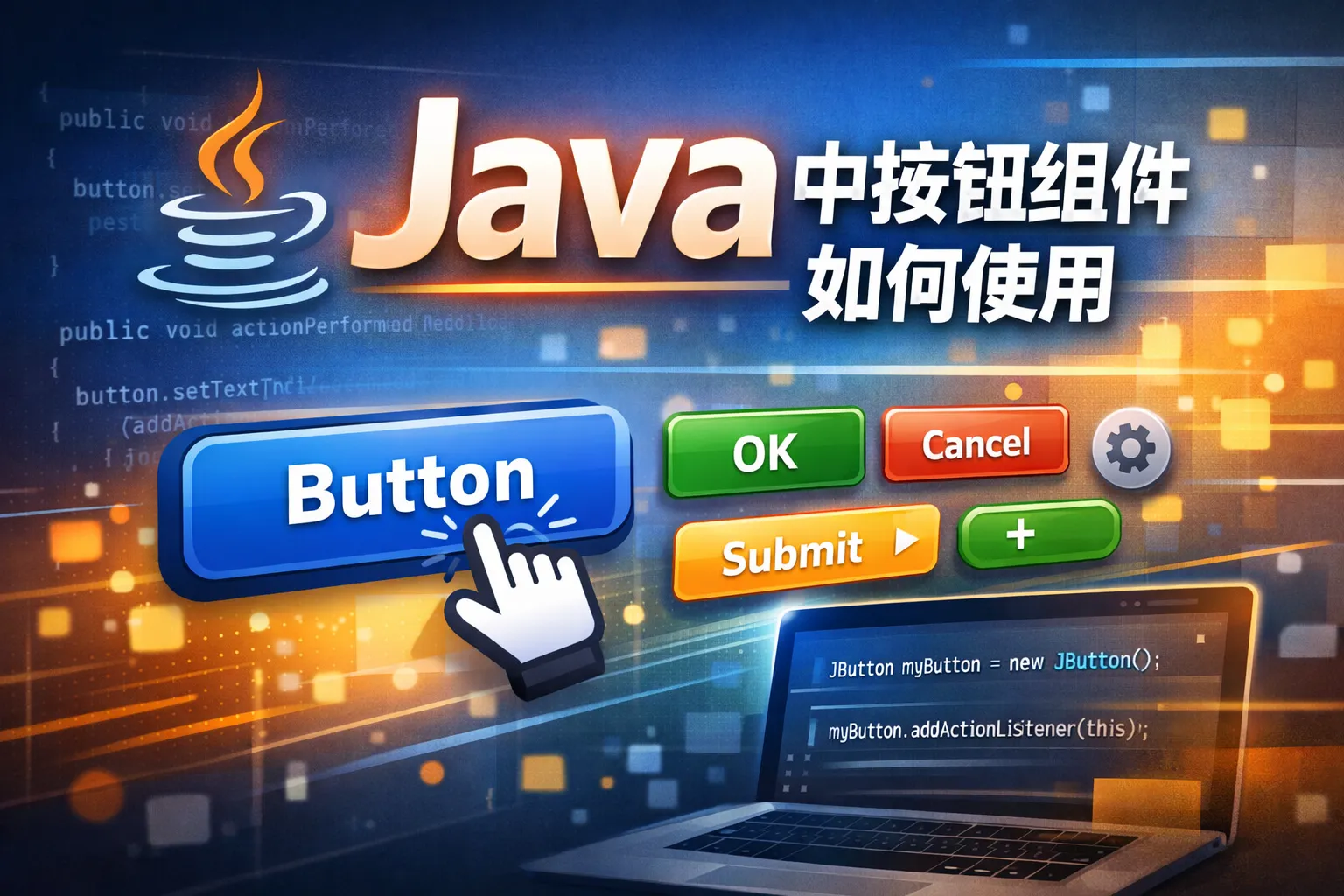 java中按钮组件如何使用