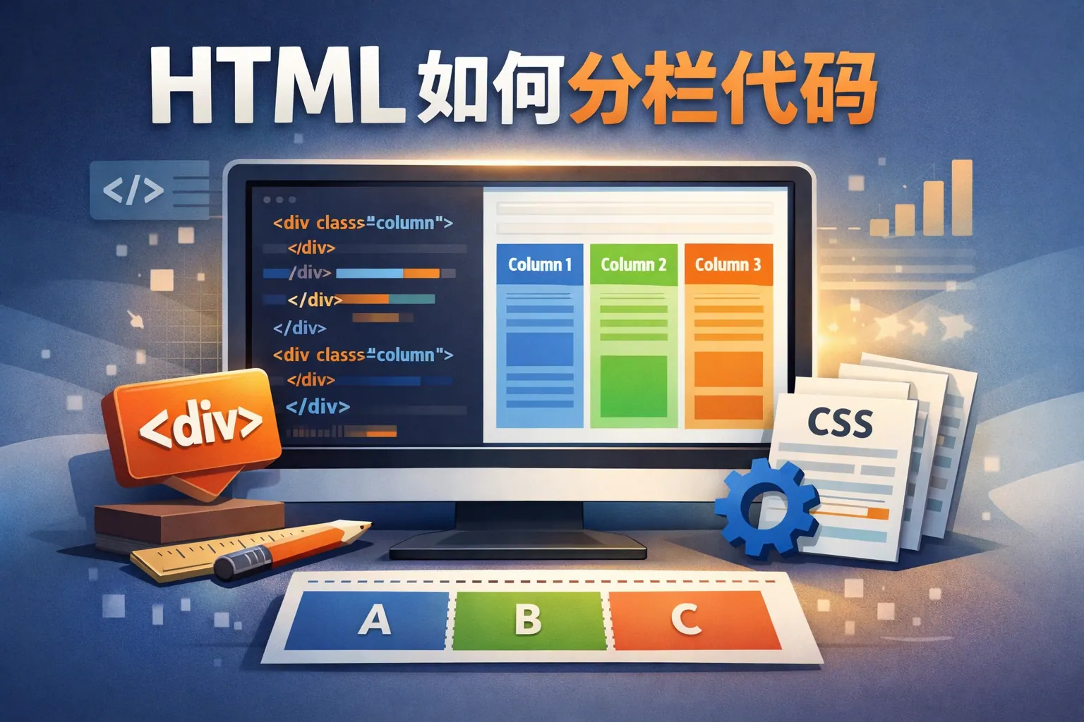 html如何分栏代码