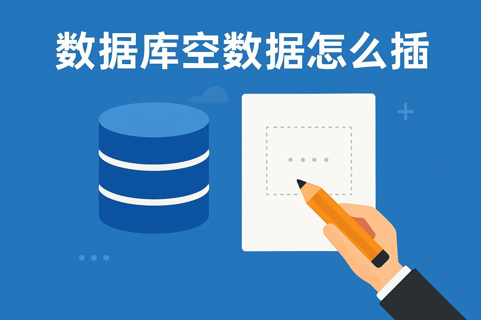 数据库空数据怎么插
