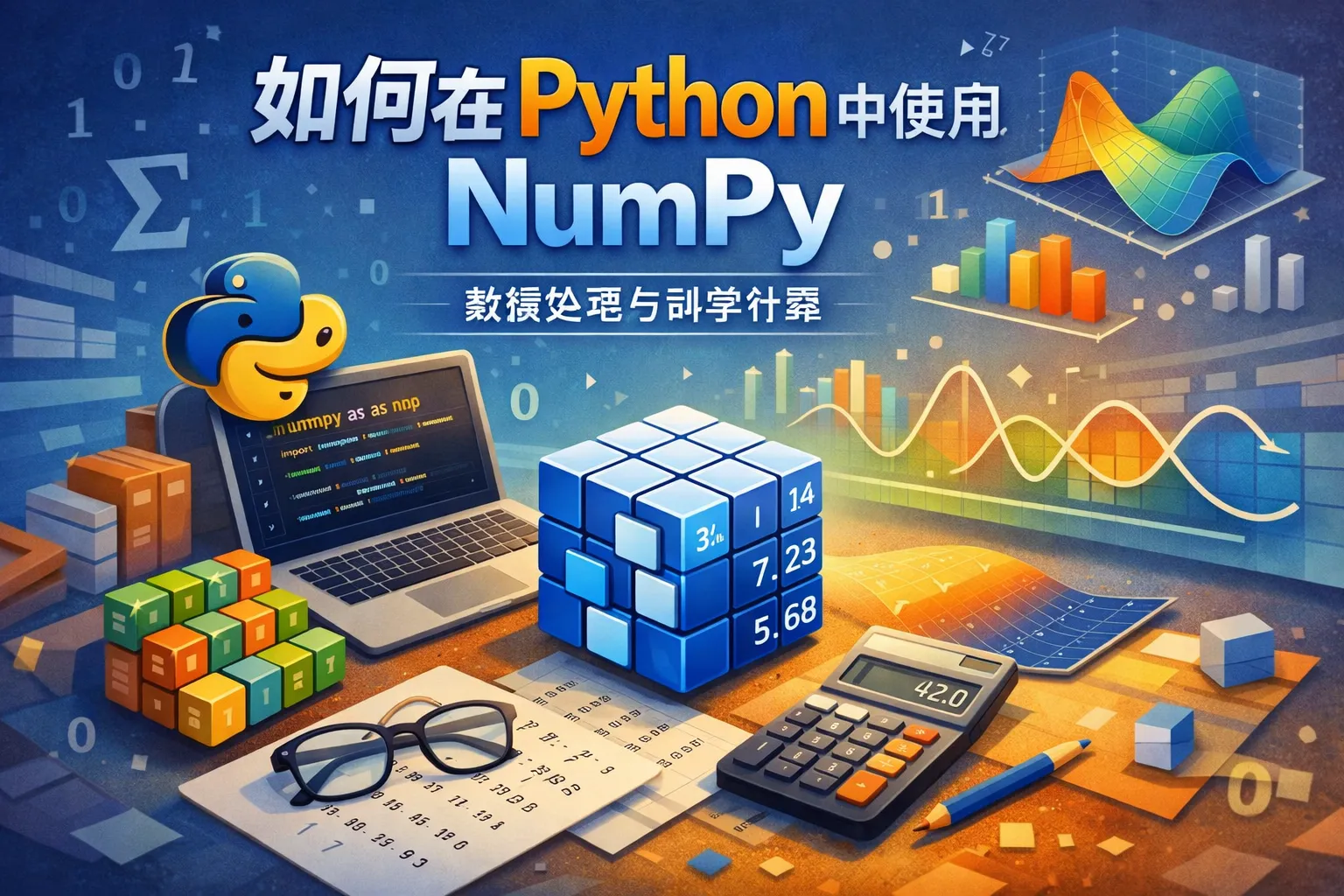 如何在python中使用numpy