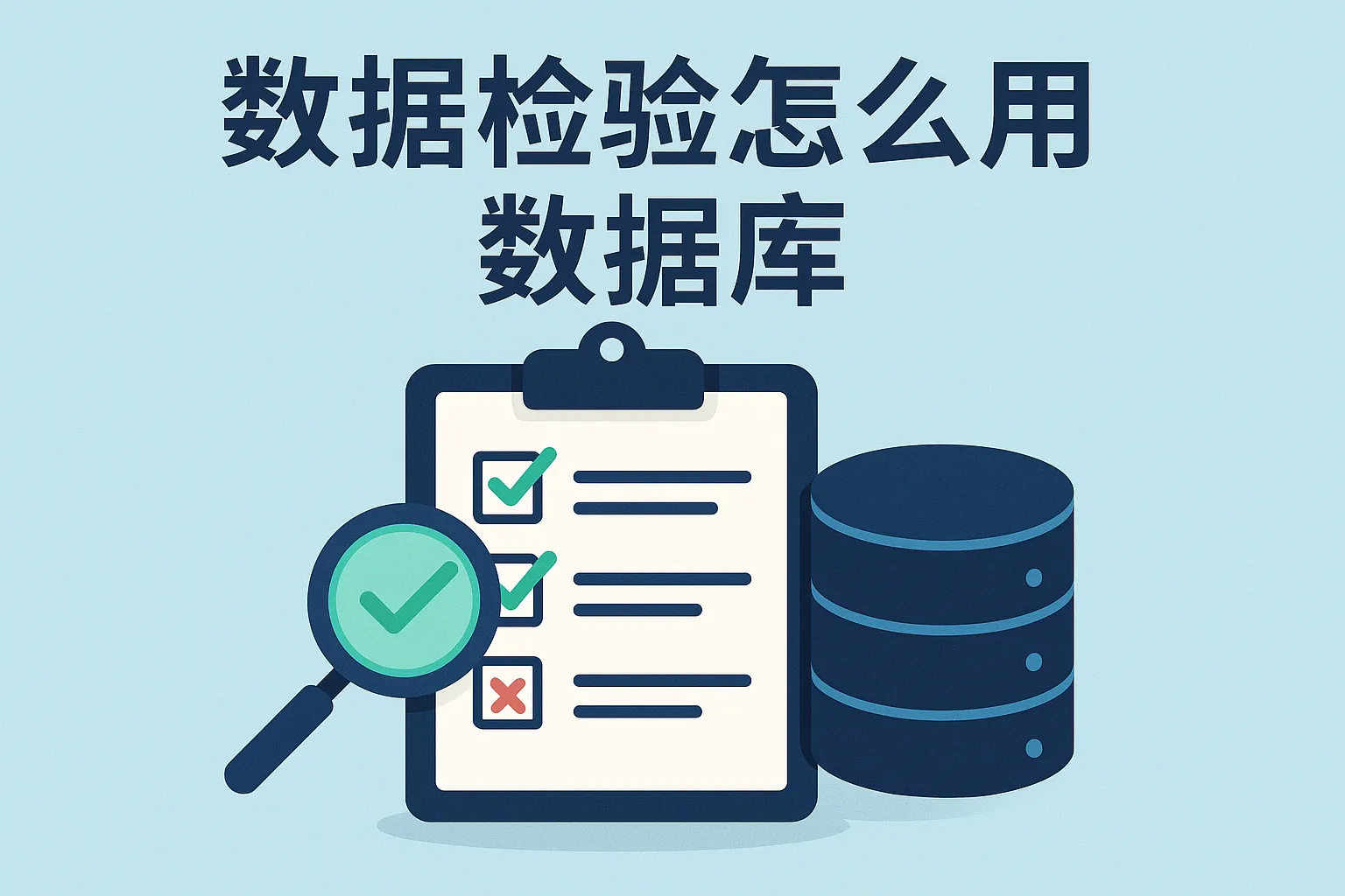 数据检验怎么用数据库