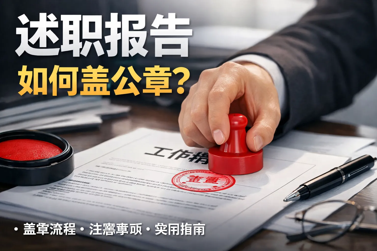述职报告如何盖公章图片