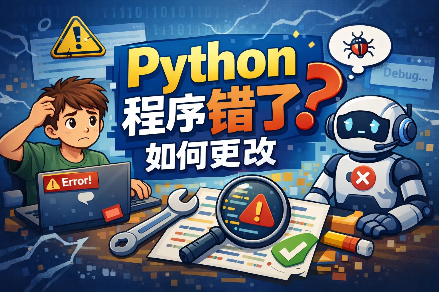 python程序错了如何更改