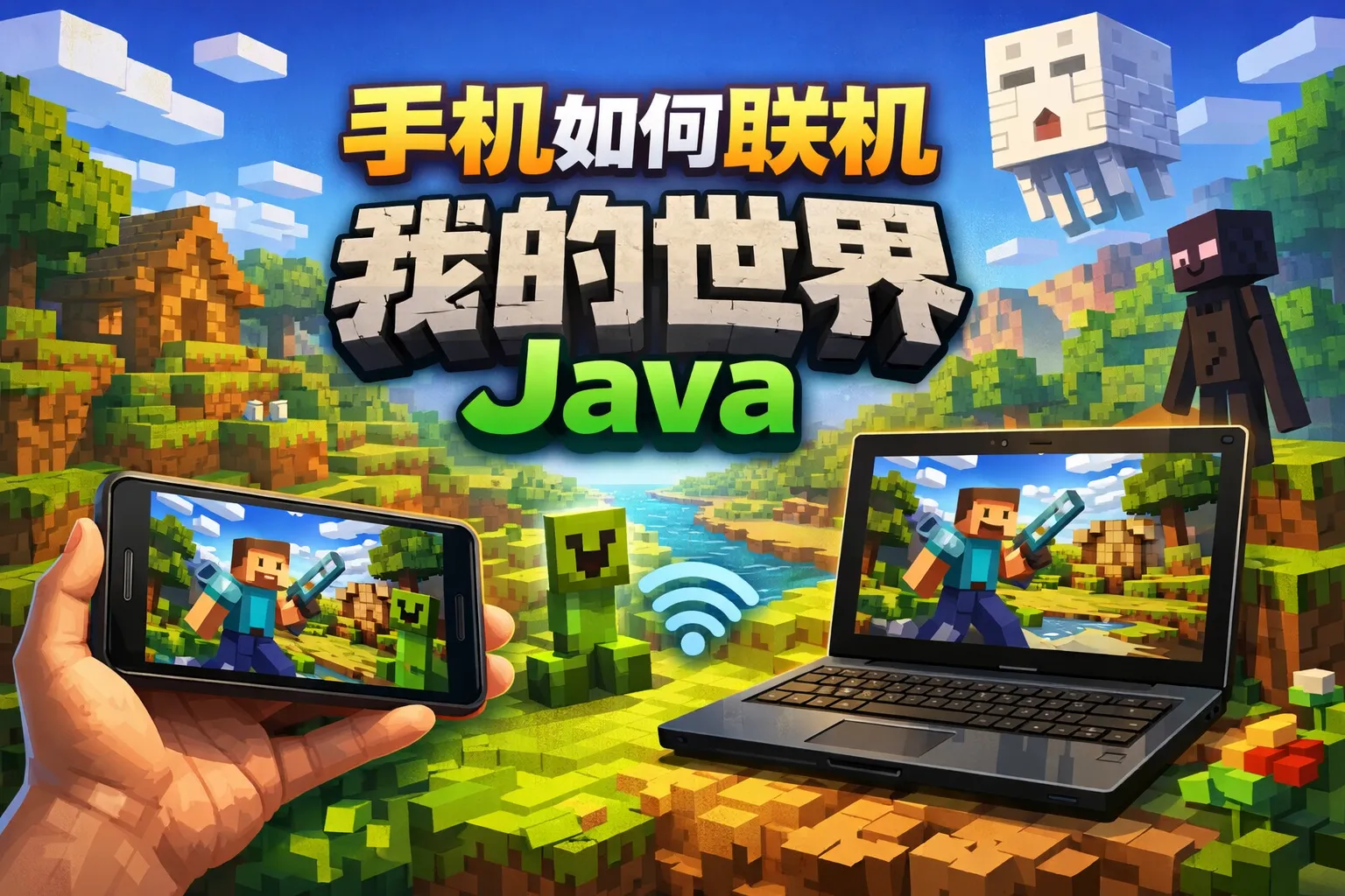 手机如何联机我的世界java