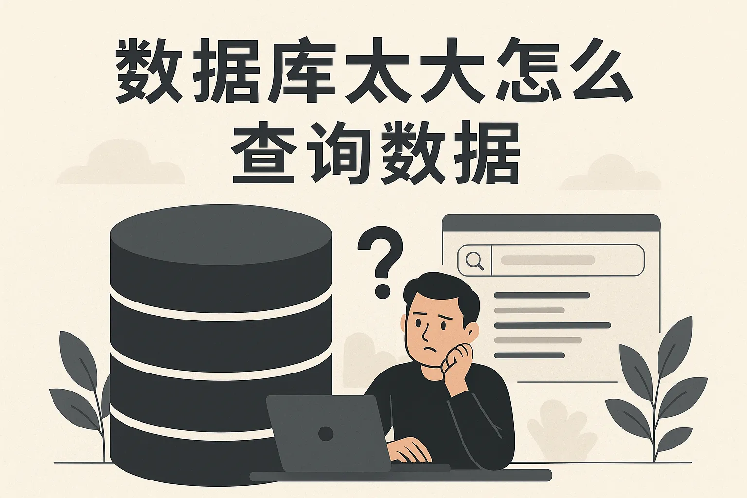 数据库太大怎么查询数据