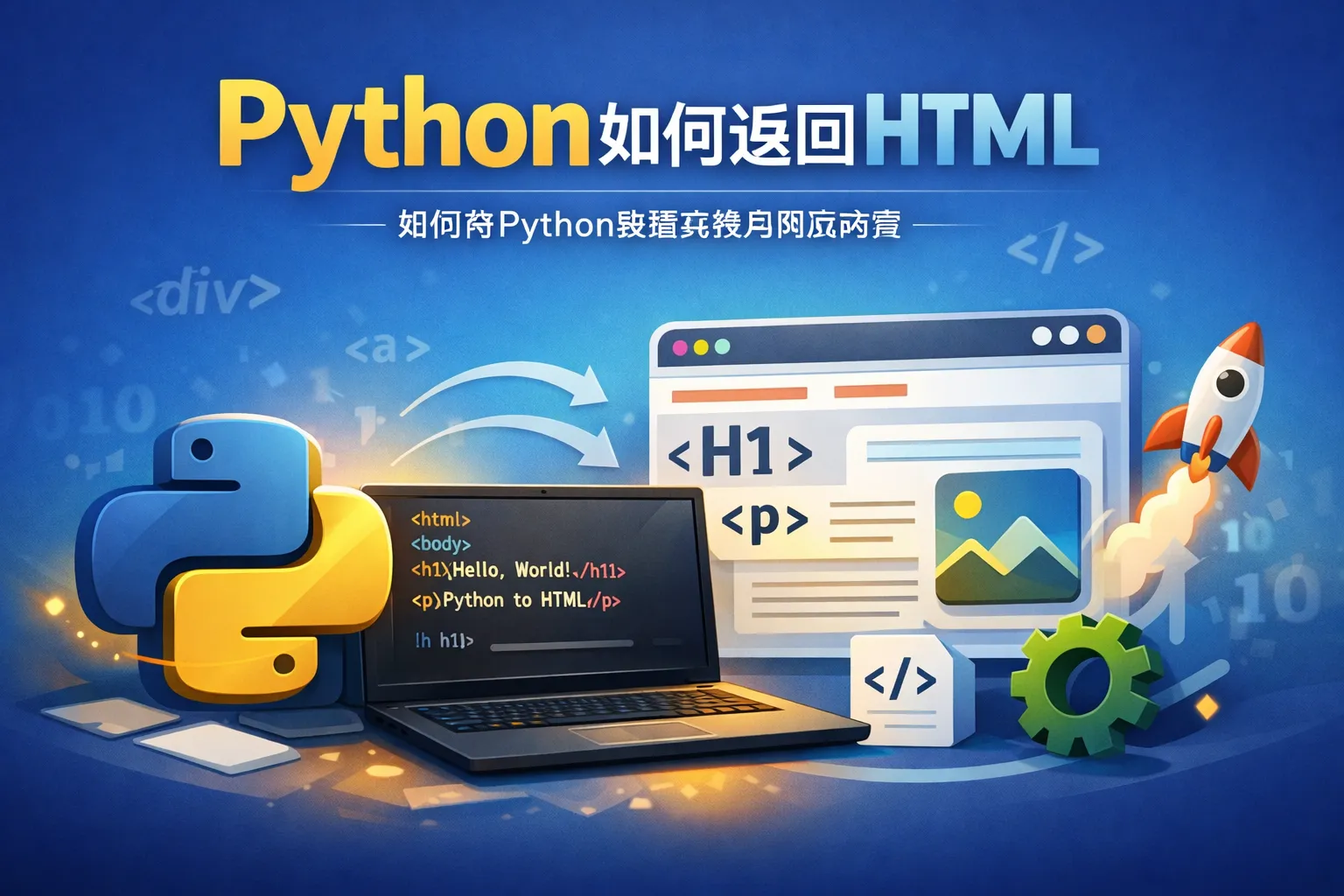 python如何返回html