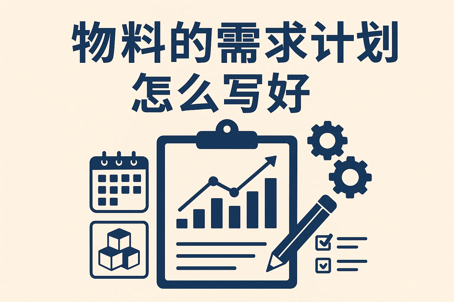物料的需求计划怎么写好