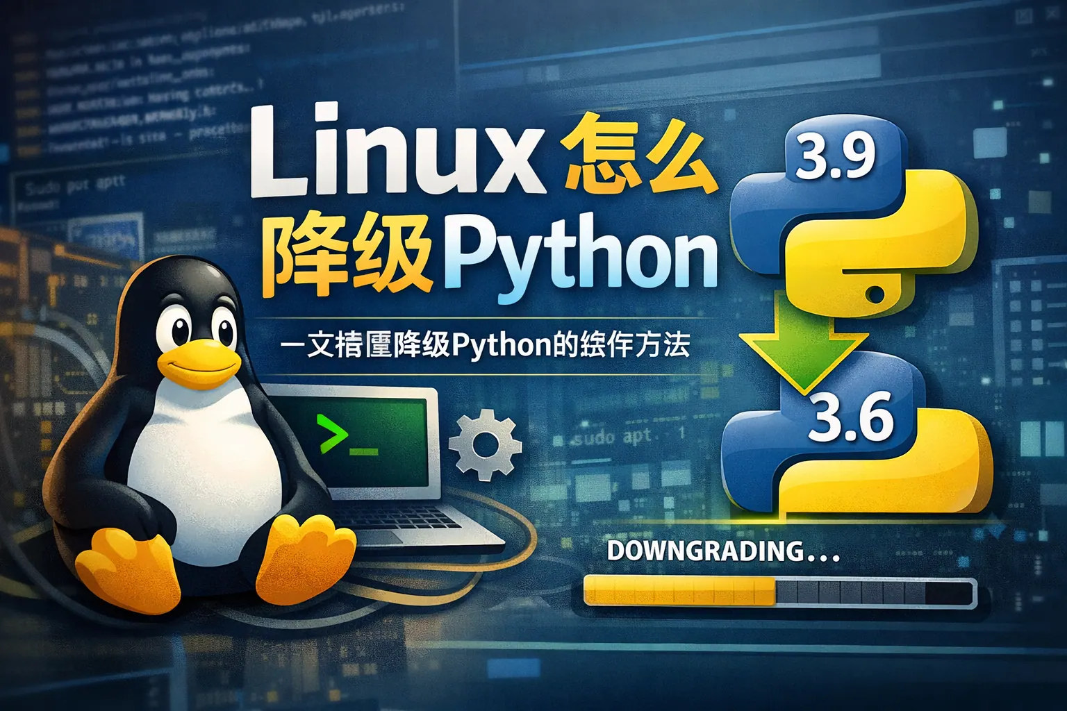 linux怎么降级python