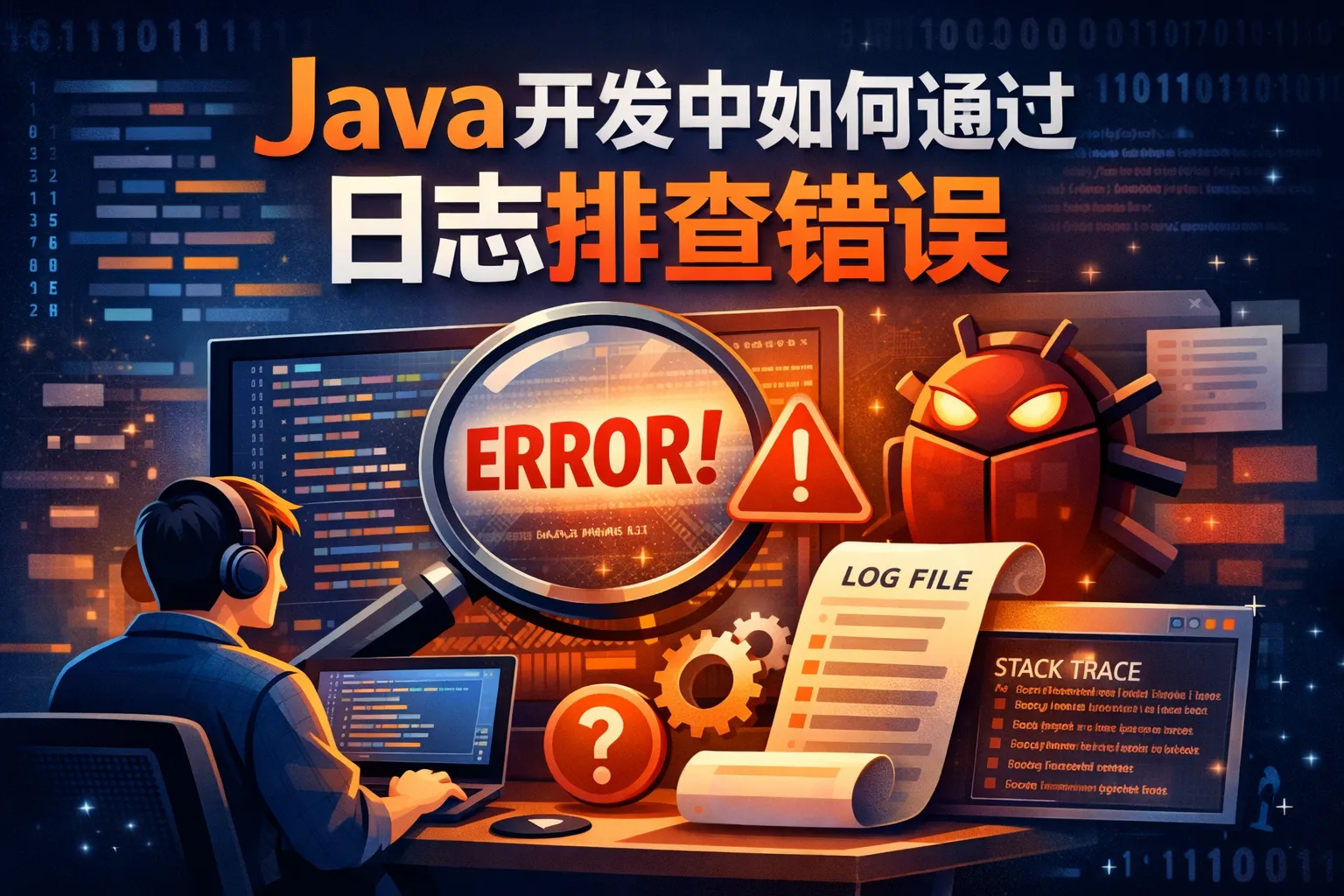java开中如何通过日志排查错误