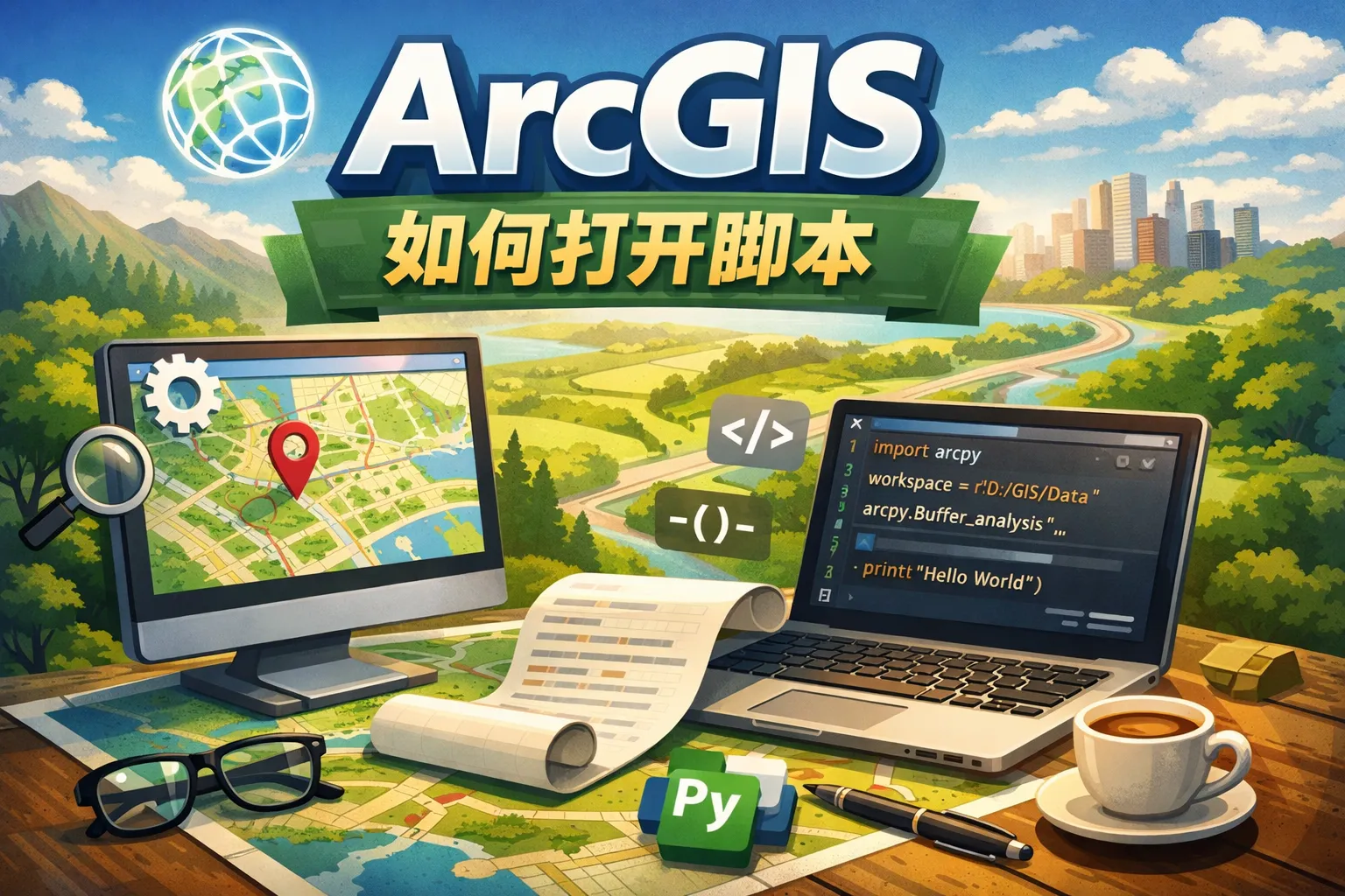 arcgis 如何打开脚本