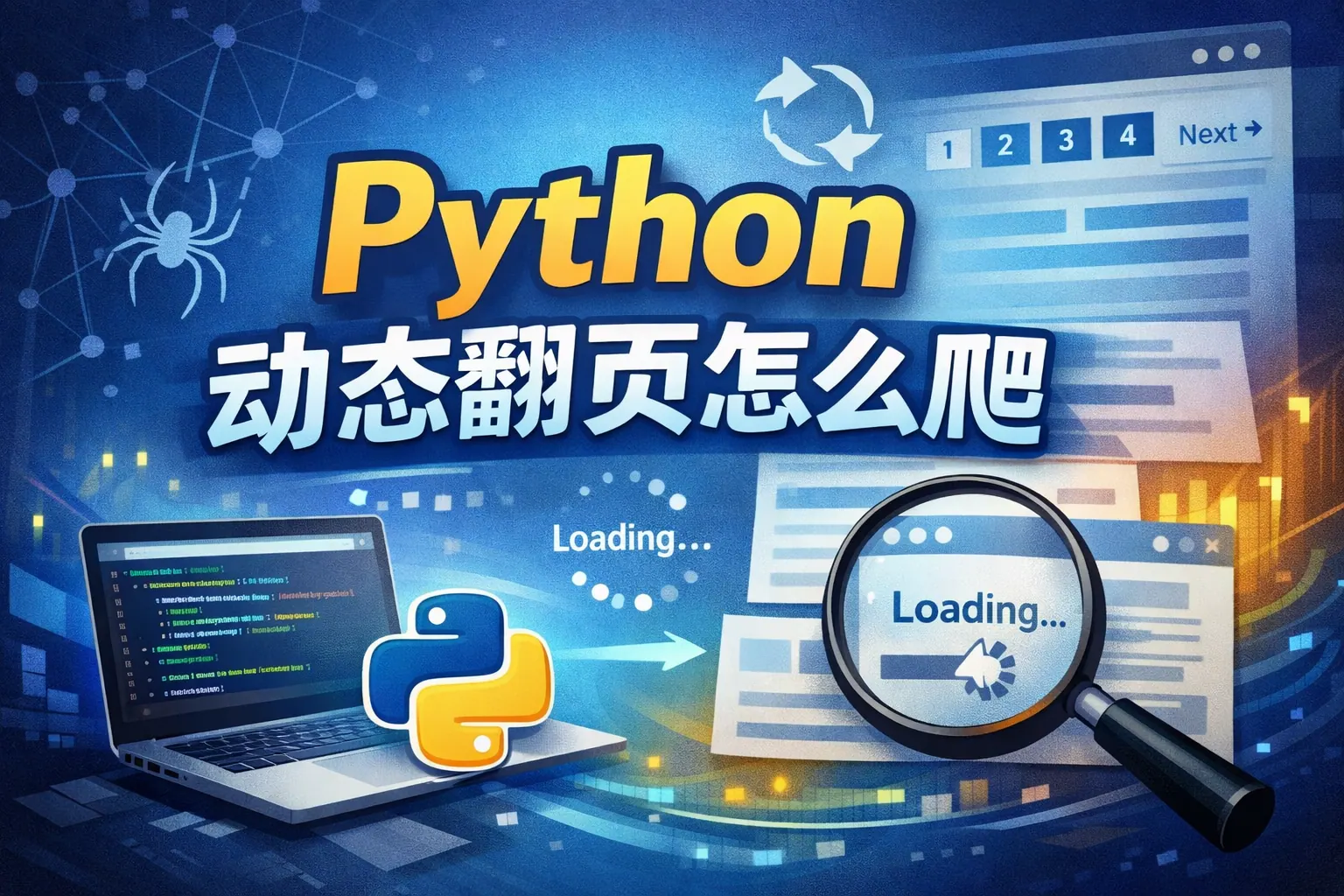 python动态翻页怎么爬