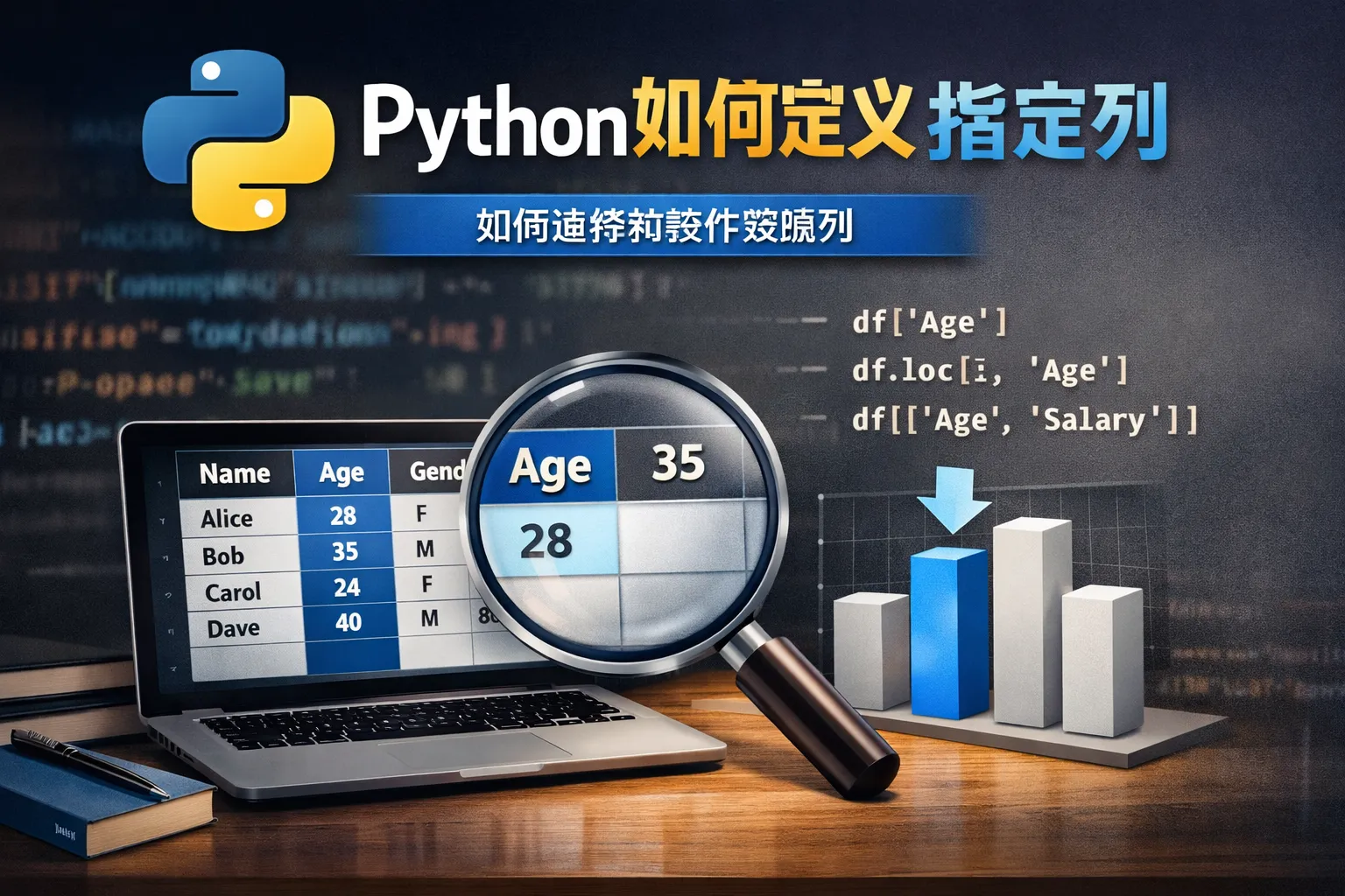 python如何定义指定列