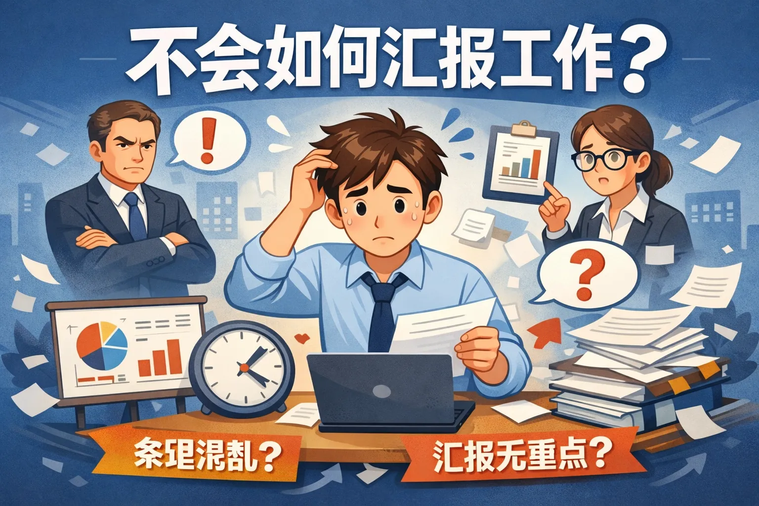 不会如何汇报工作