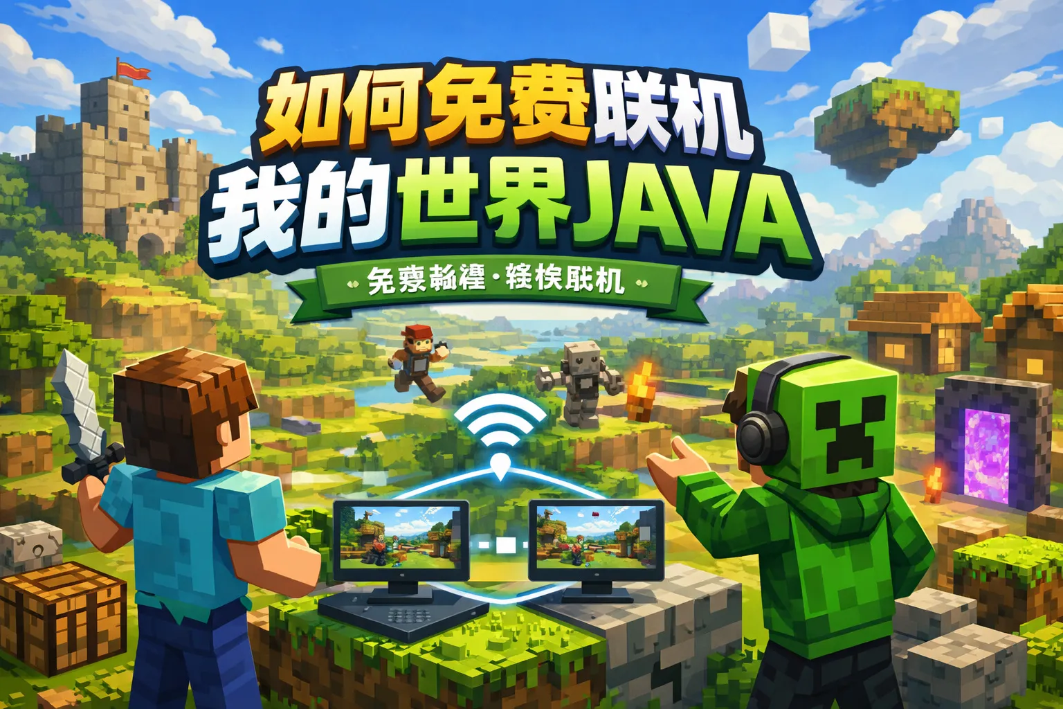 如何免费联机我的世界java