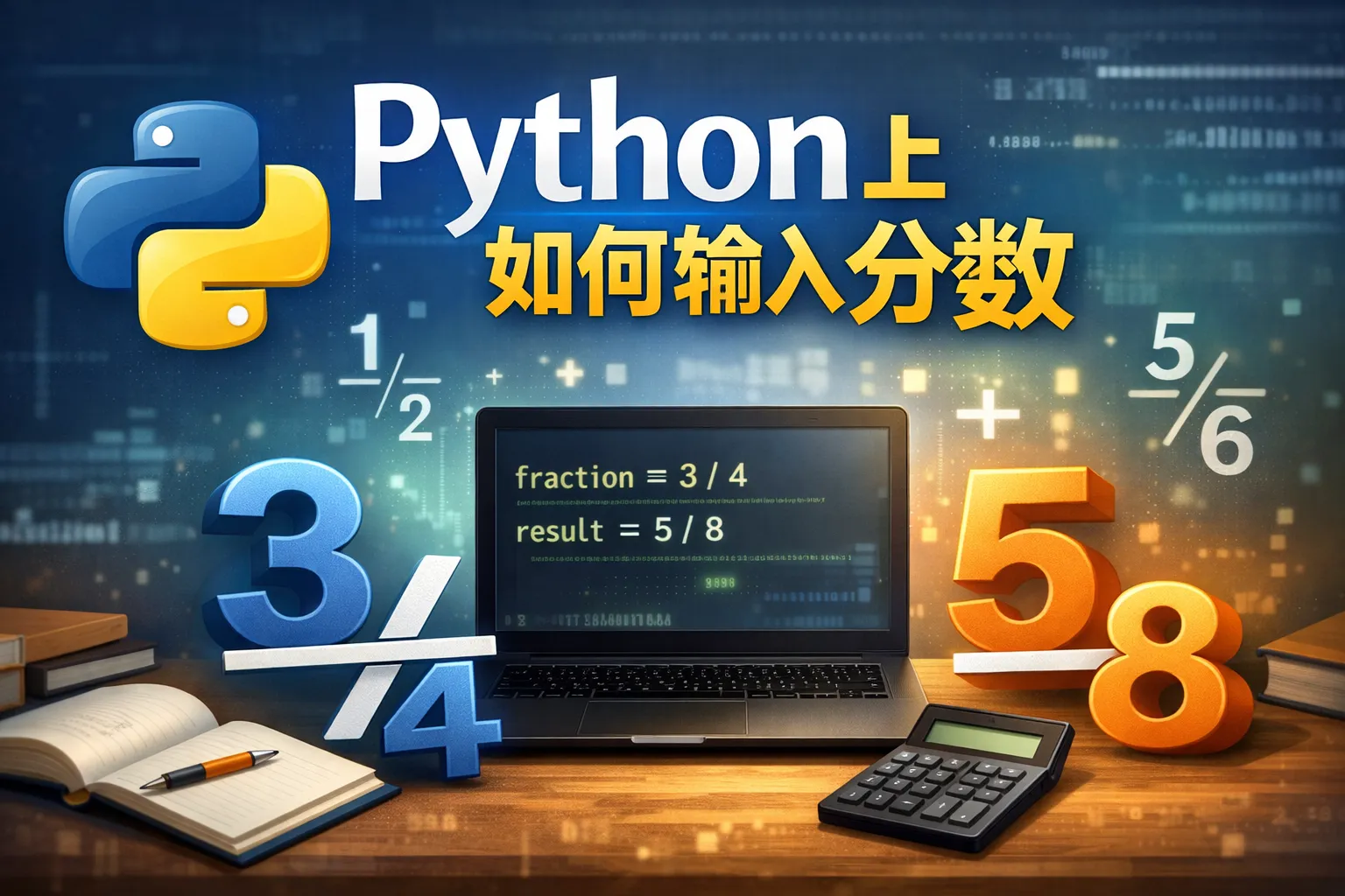 python上如何输入分数