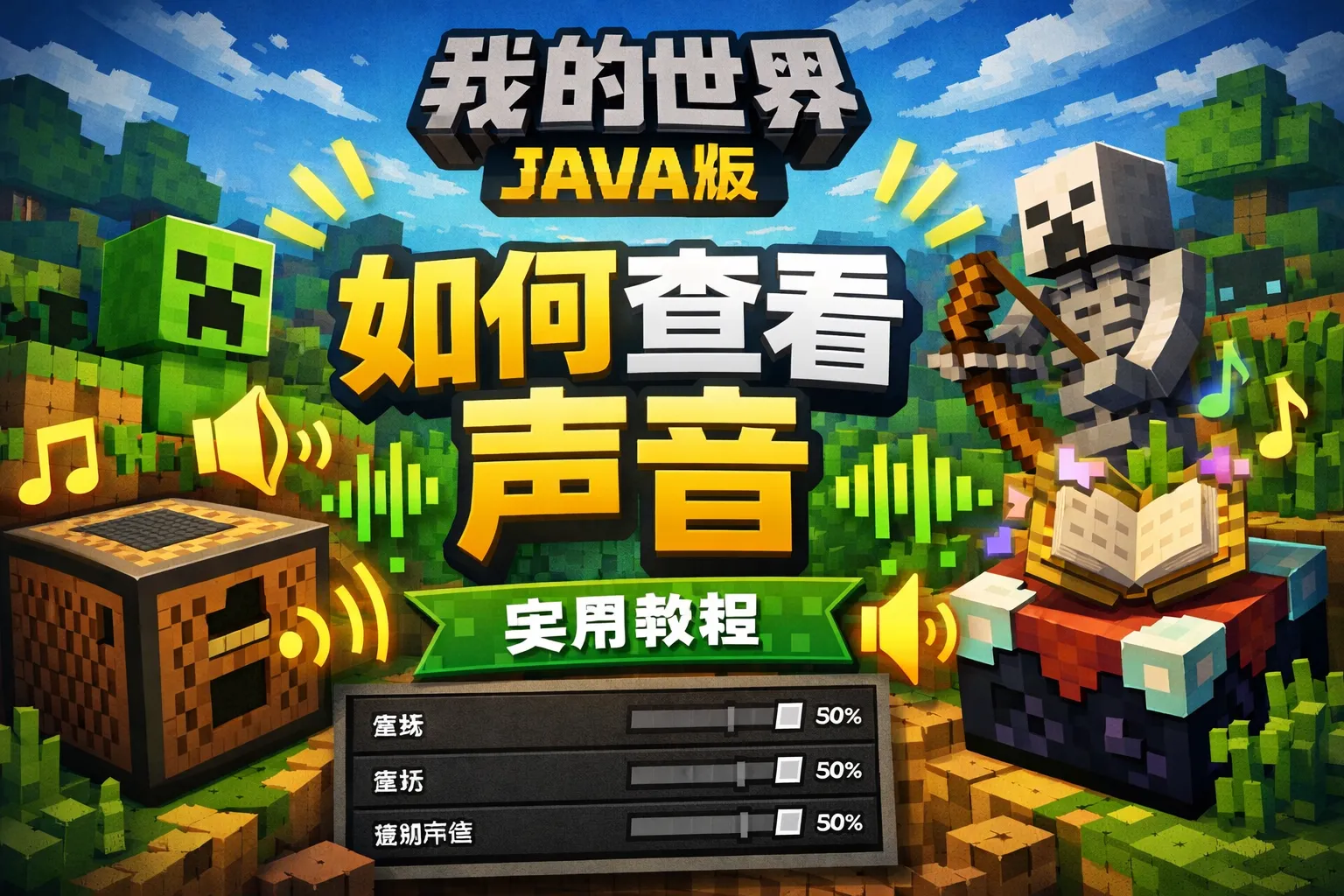 我的世界java版如何查看声音