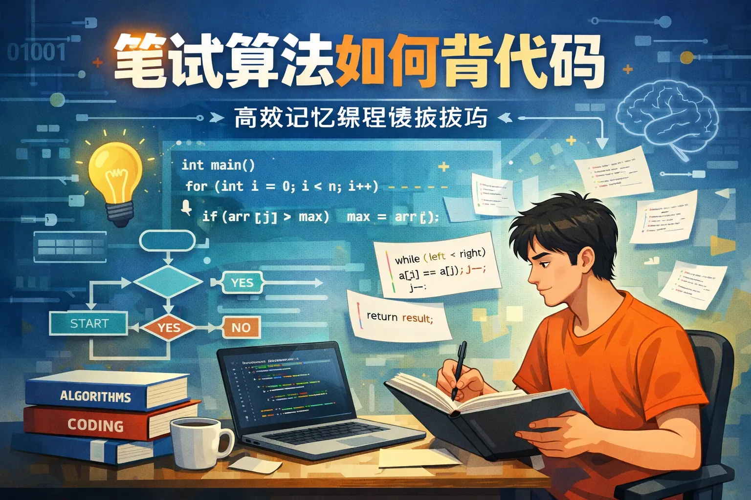 笔试算法如何背代码