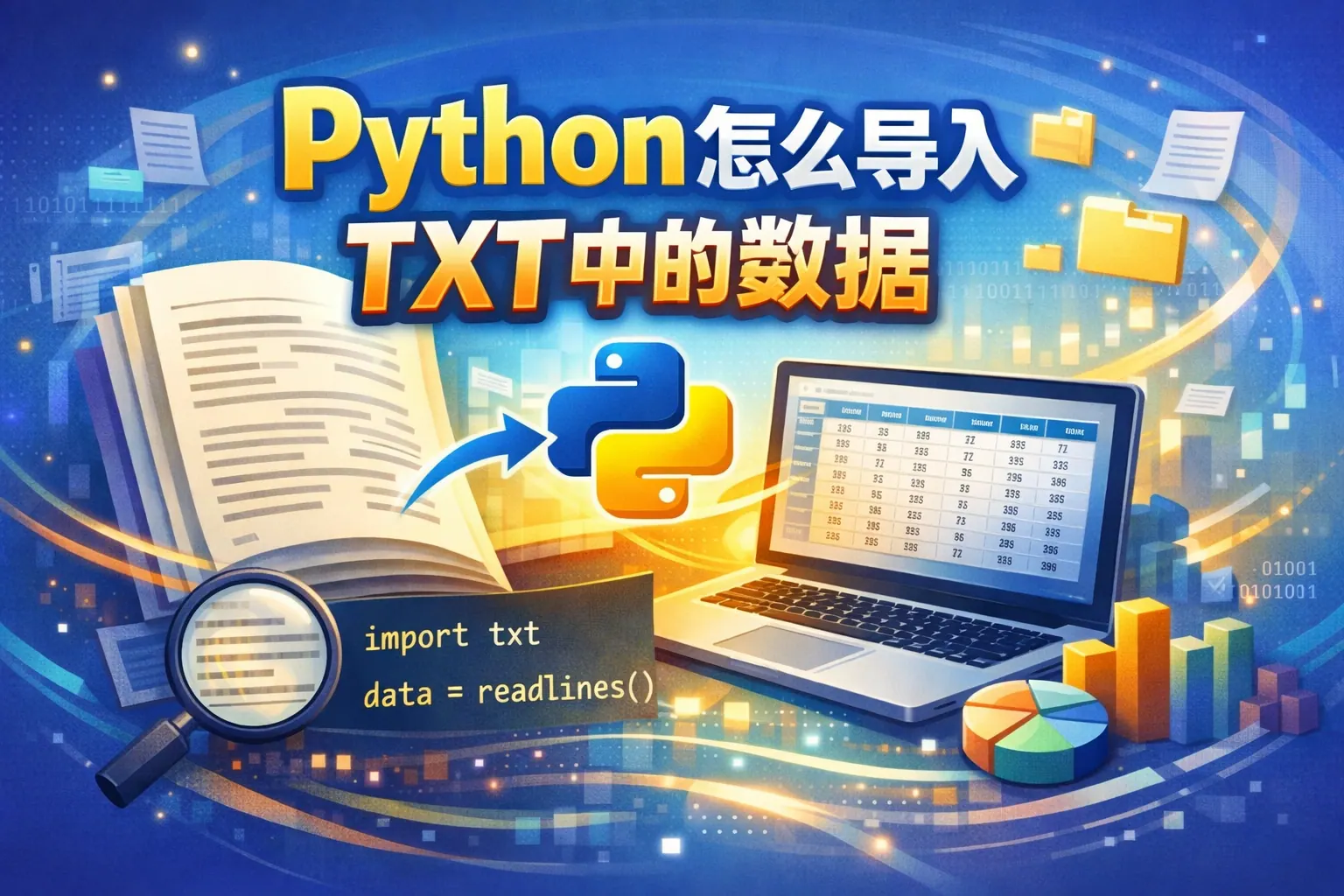 python怎么导入txt中的数据