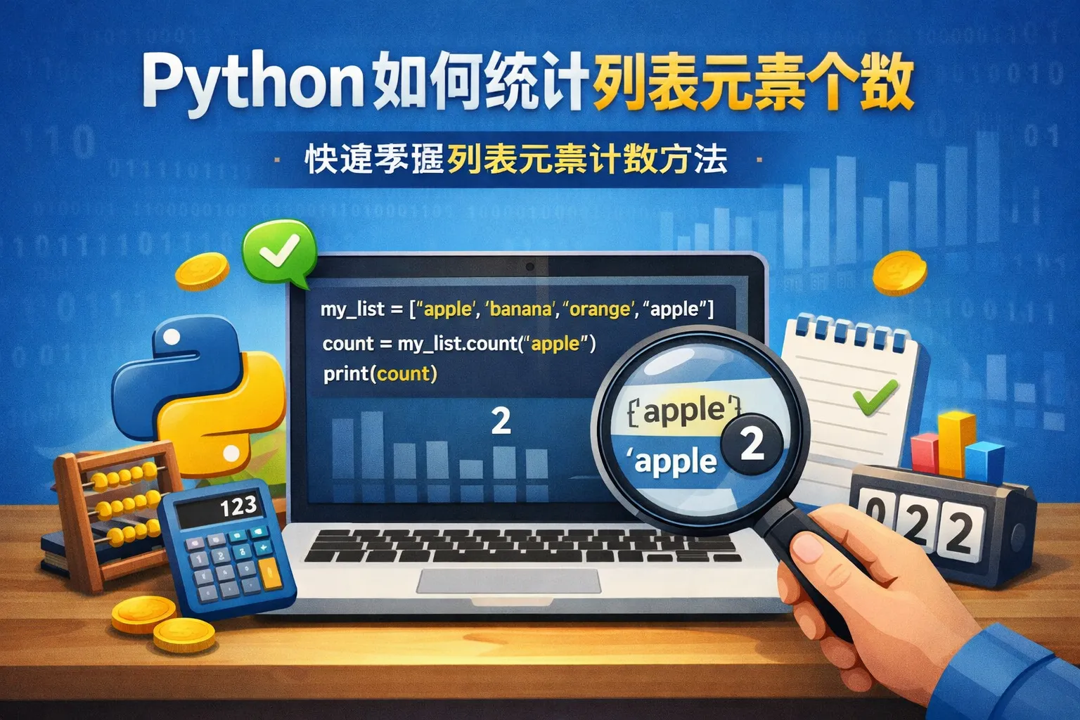 python如何统计列表元素个数