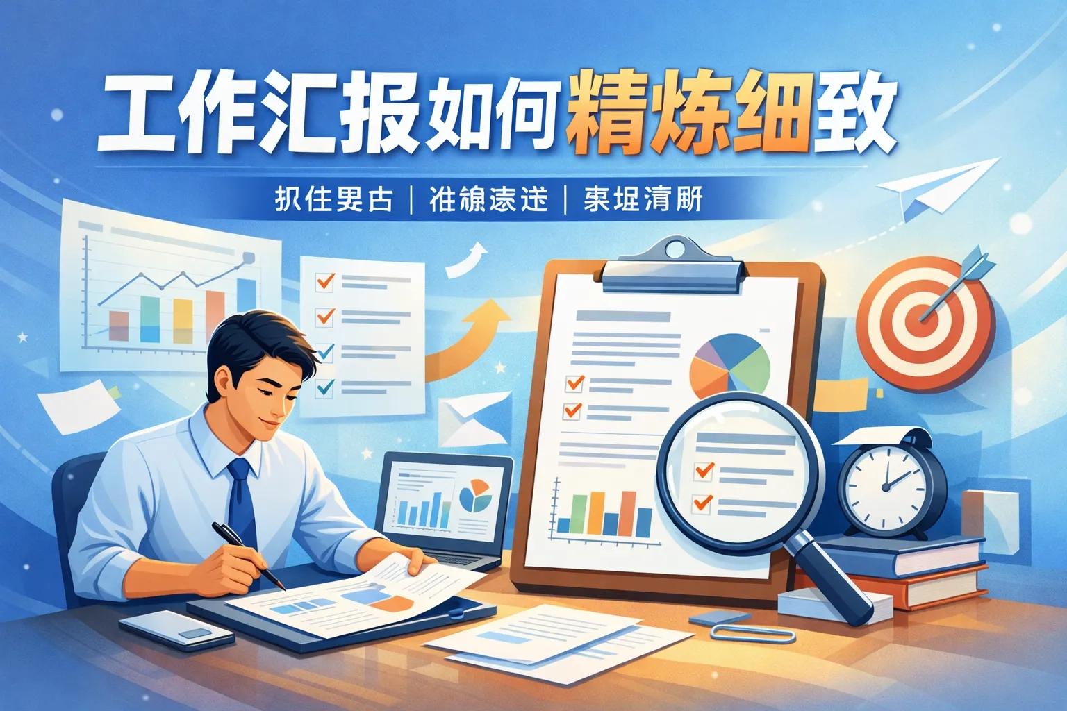 工作汇报如何精炼细致