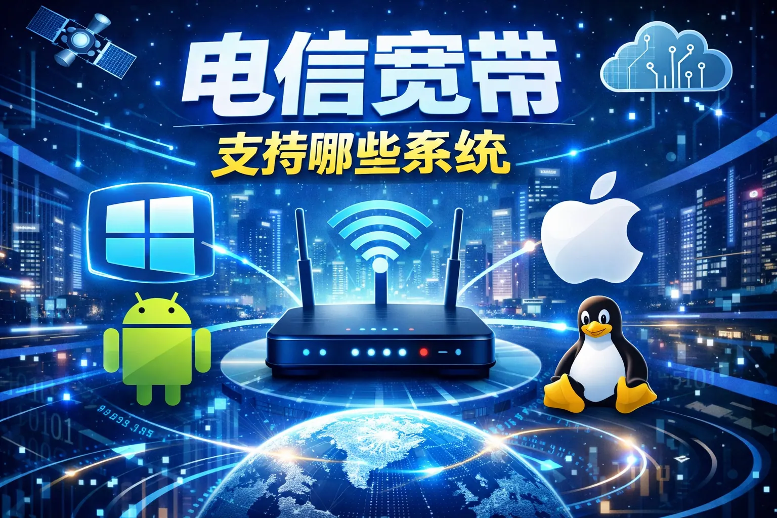 电信宽带支持哪些系统