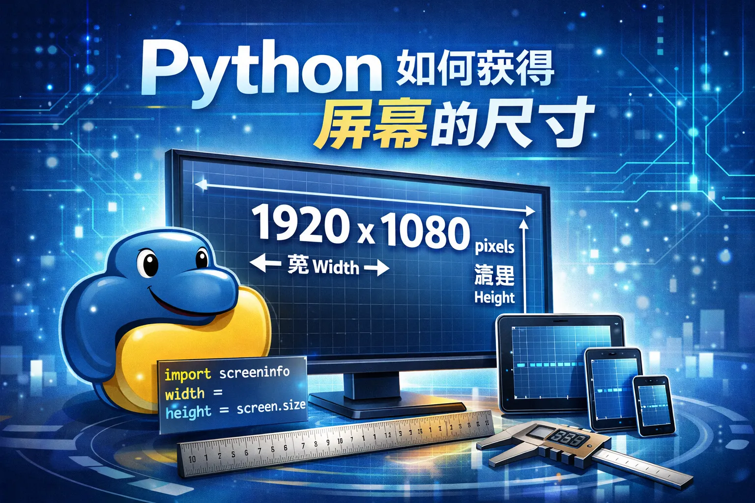Python如何获得屏幕的尺寸