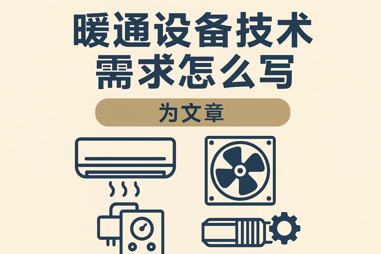 暖通设备技术需求怎么写