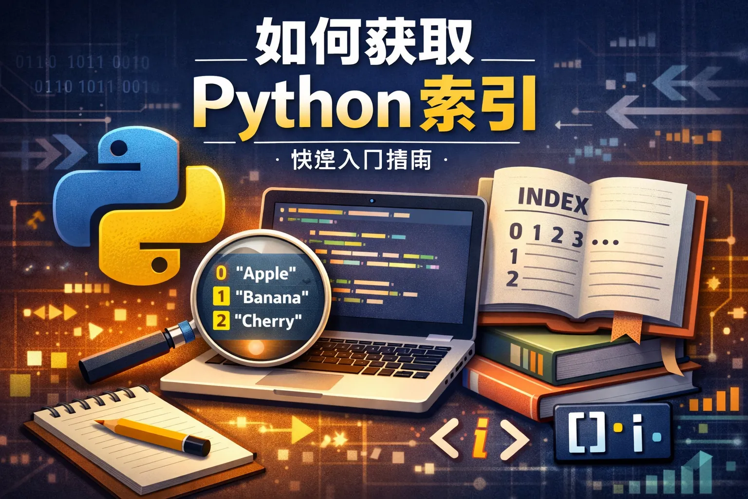 如何获取python 索引