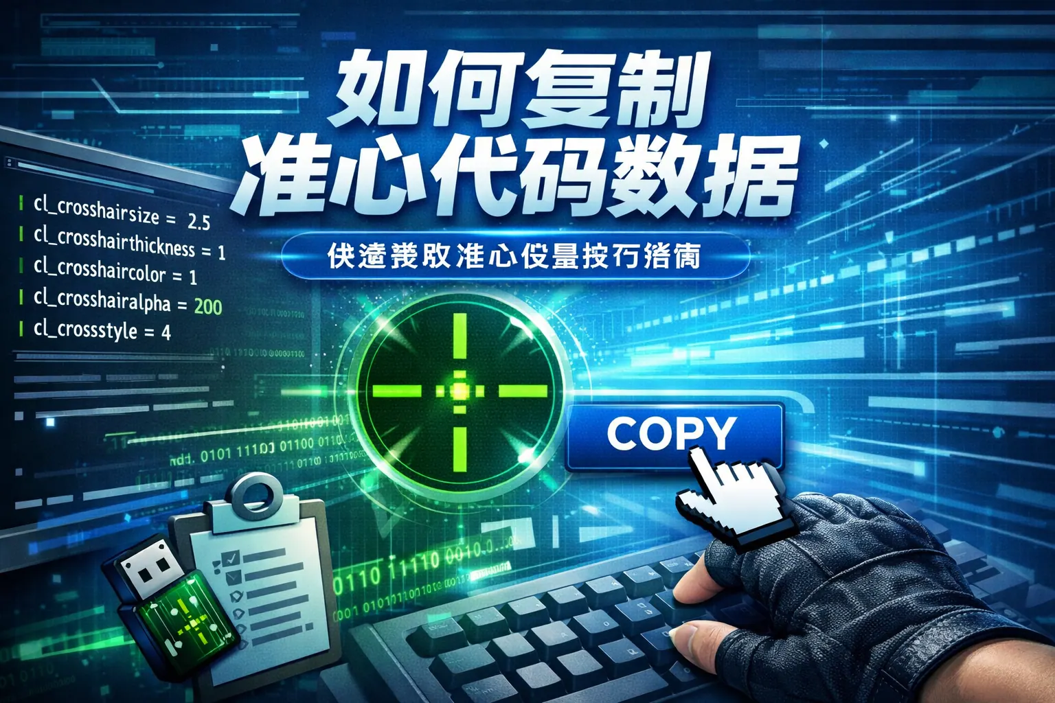 如何复制准心代码数据