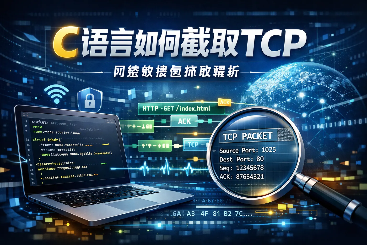 c语言如何截取tcp