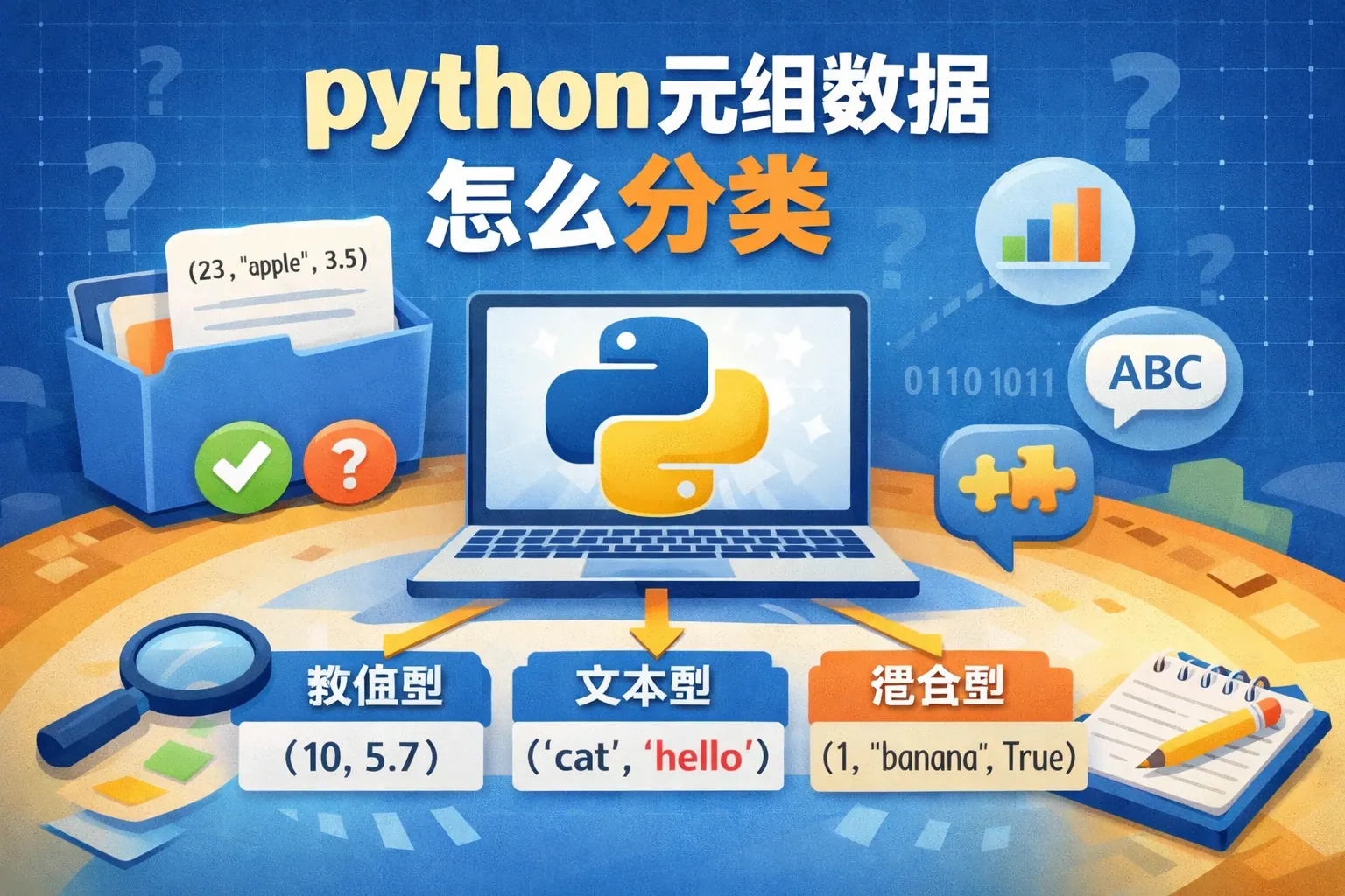 python元组数据怎么分类