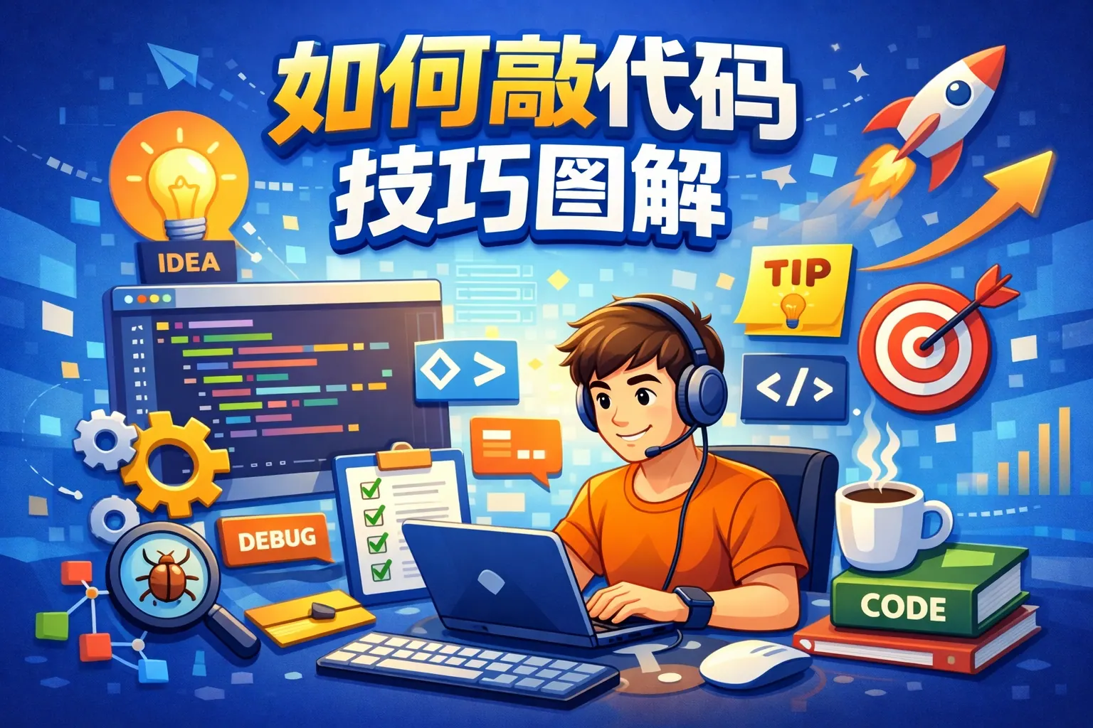 如何敲代码技巧图解